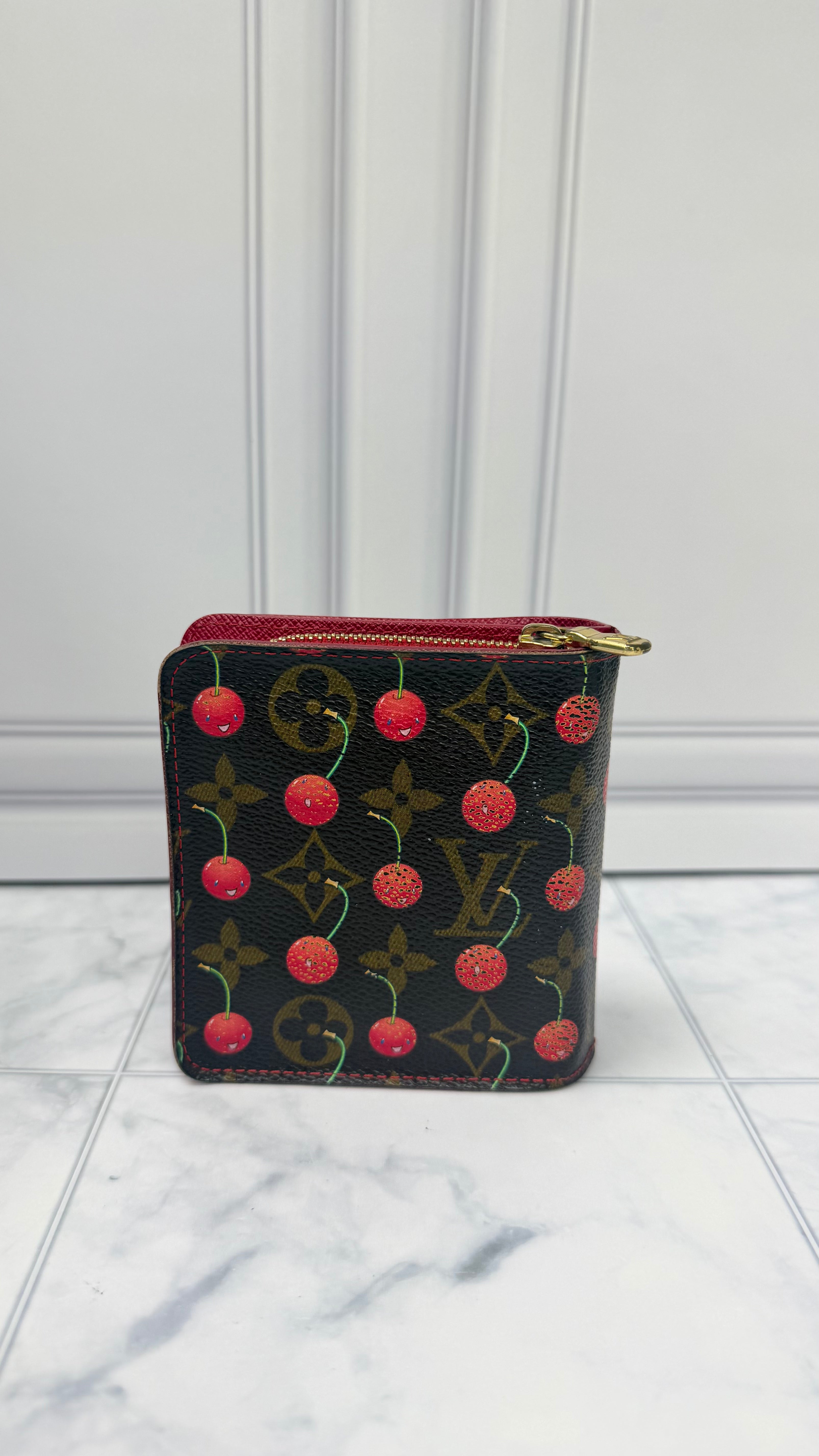 Louis Vuitton Monogram Cherry Compact Zippy Wallet