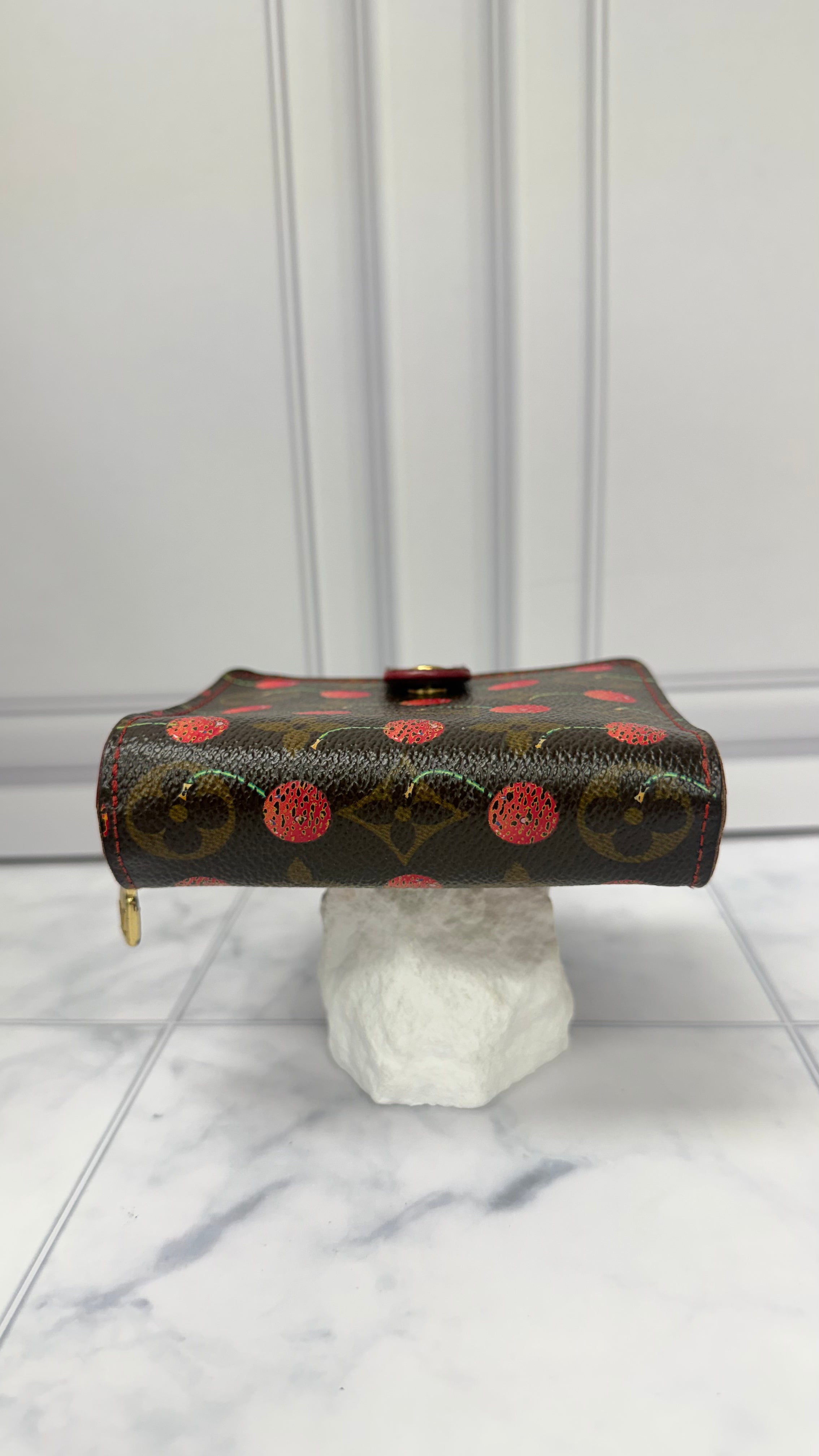 Louis Vuitton Monogram Cherry Compact Zippy Wallet
