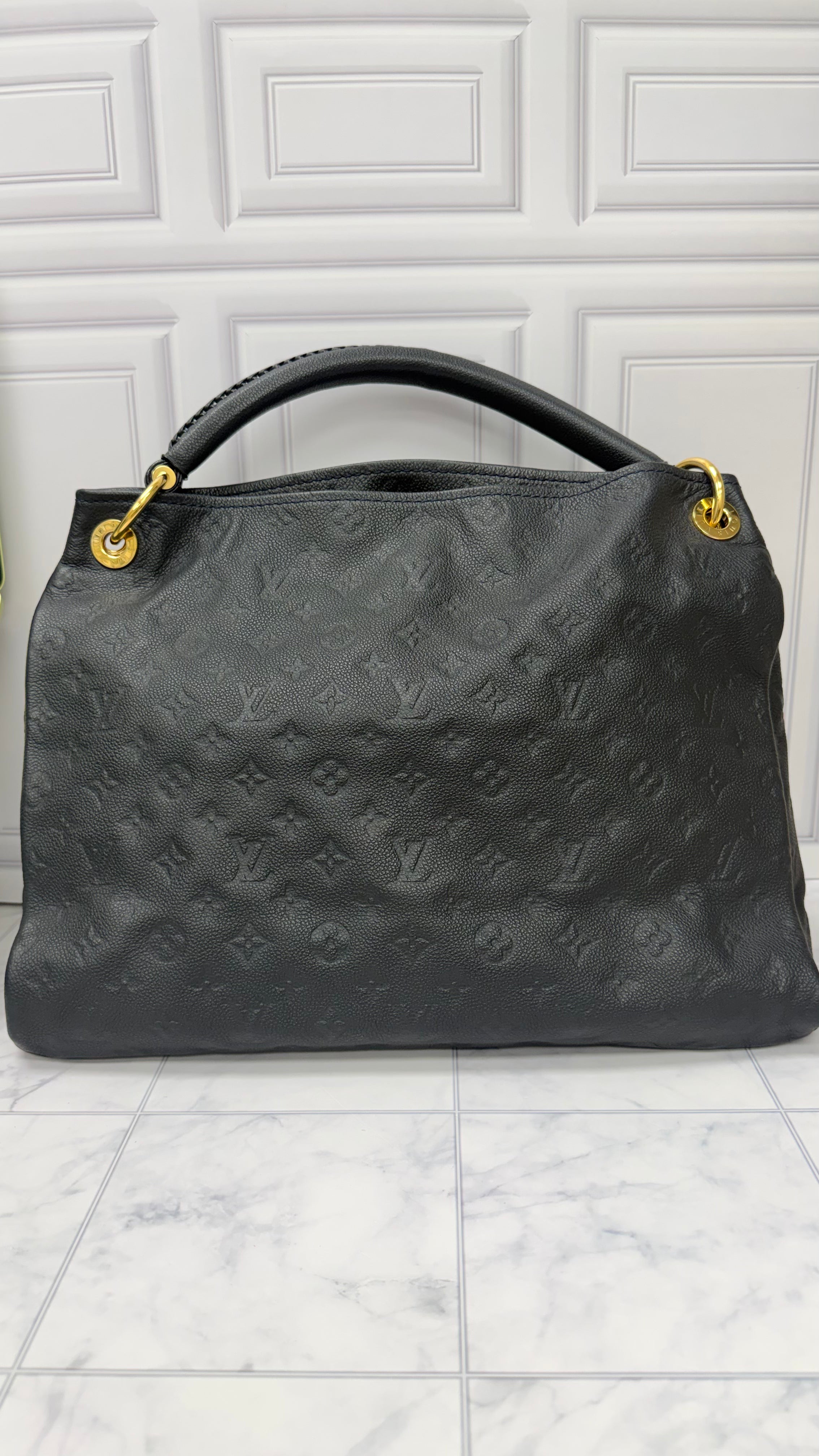 Louis Vuitton Monogram Midnight Blue Empreinte Leather Artsy MM Handbag