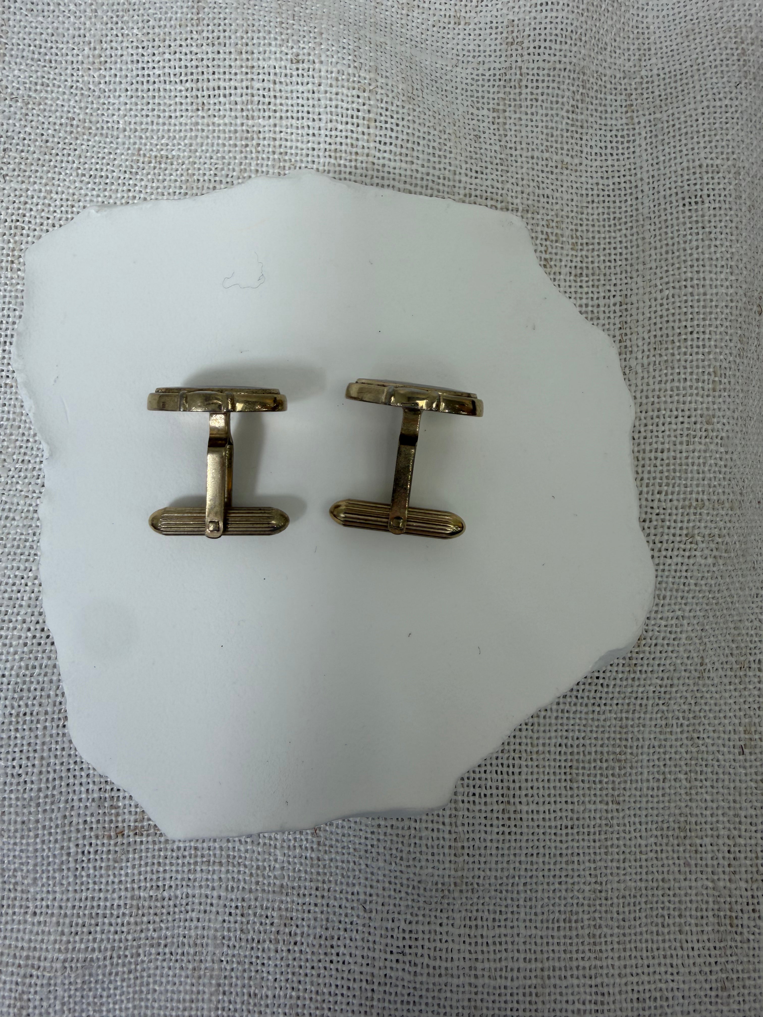 Burberry Two Tone Tie Clip & Cufflinks