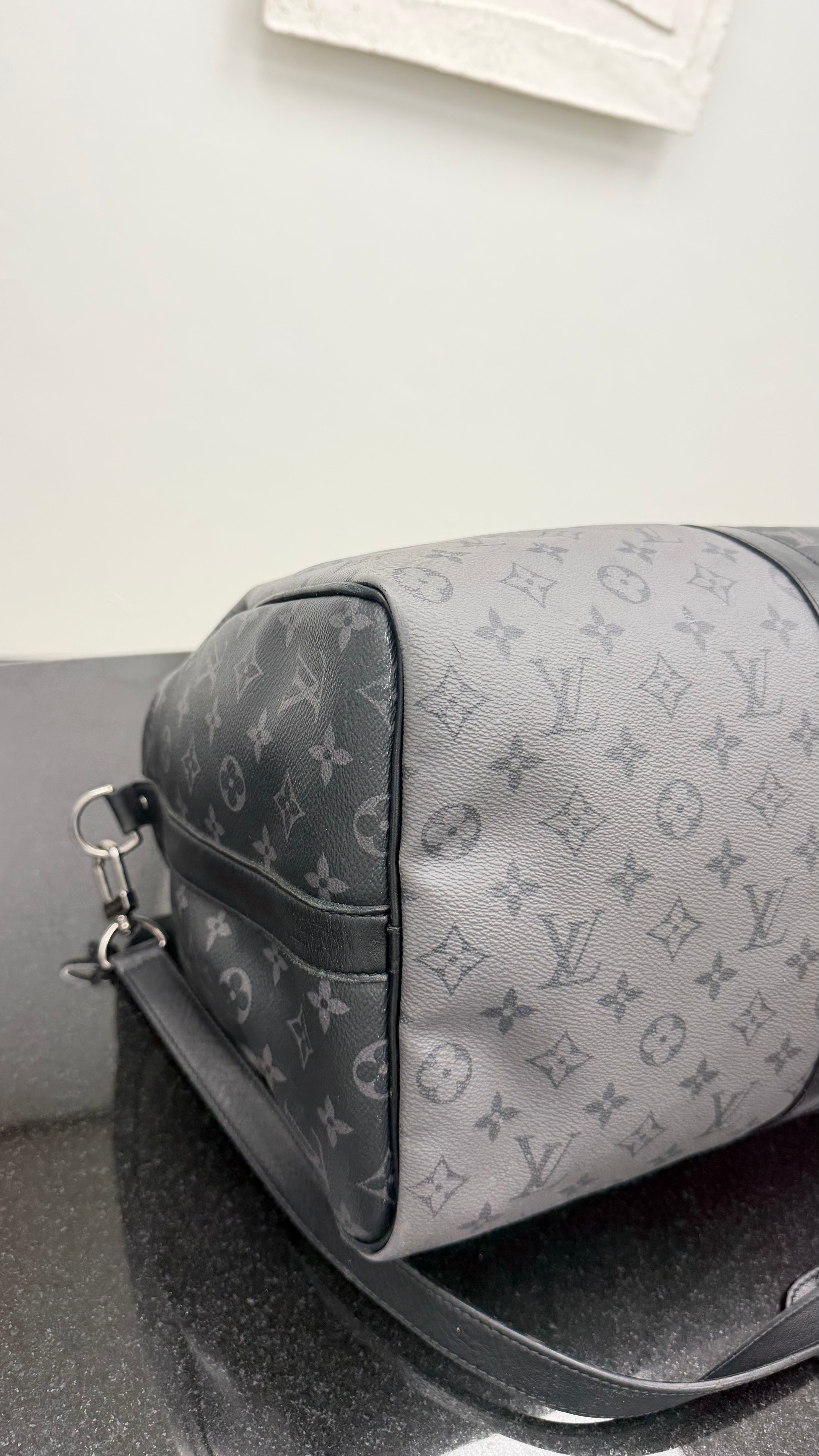 Louis Vuitton Reverse Monogram Eclipse Keepall Bandouliere 50