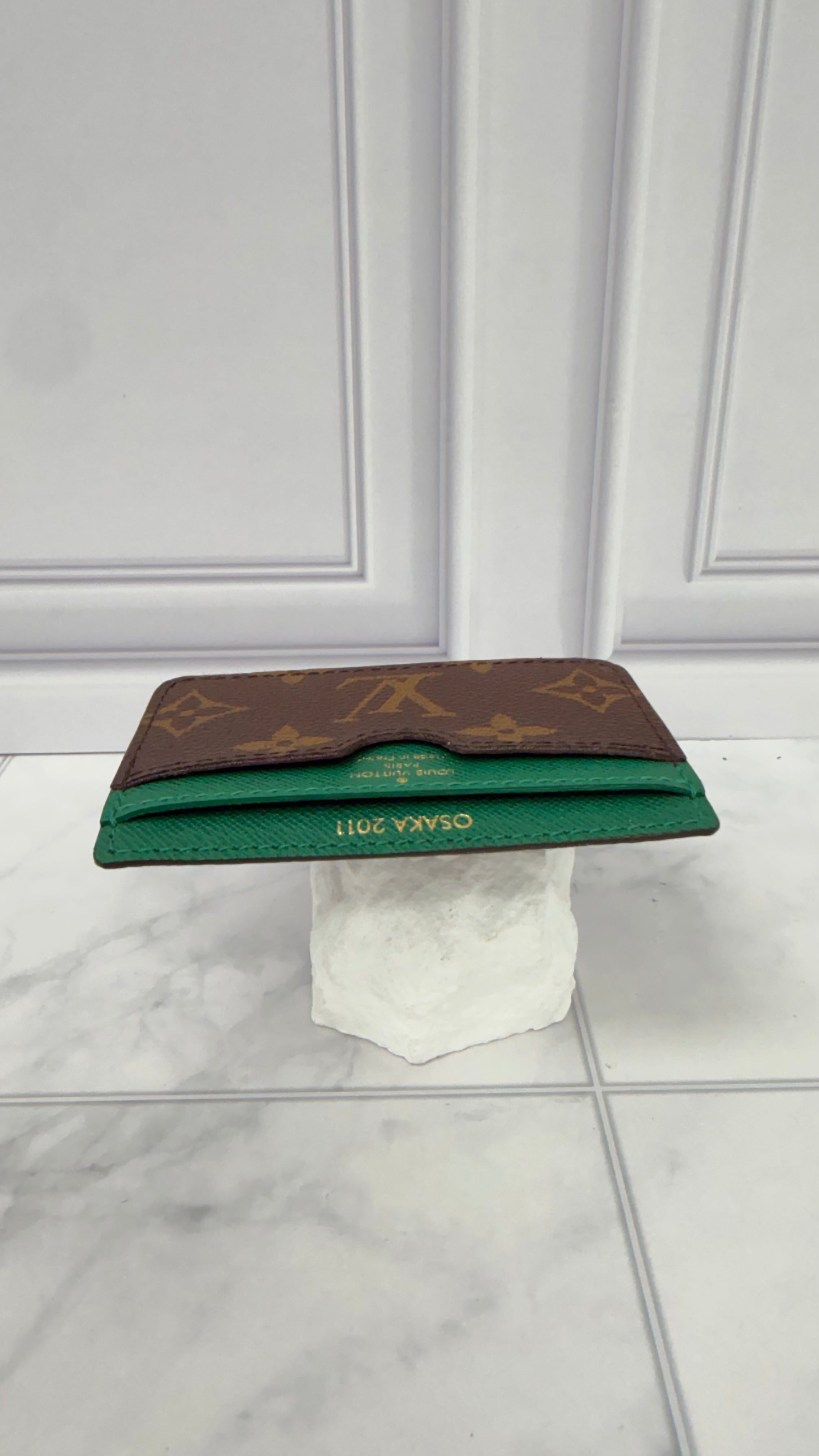 Louis Vuitton Green Monogram Osaka Commemorative Card Holder