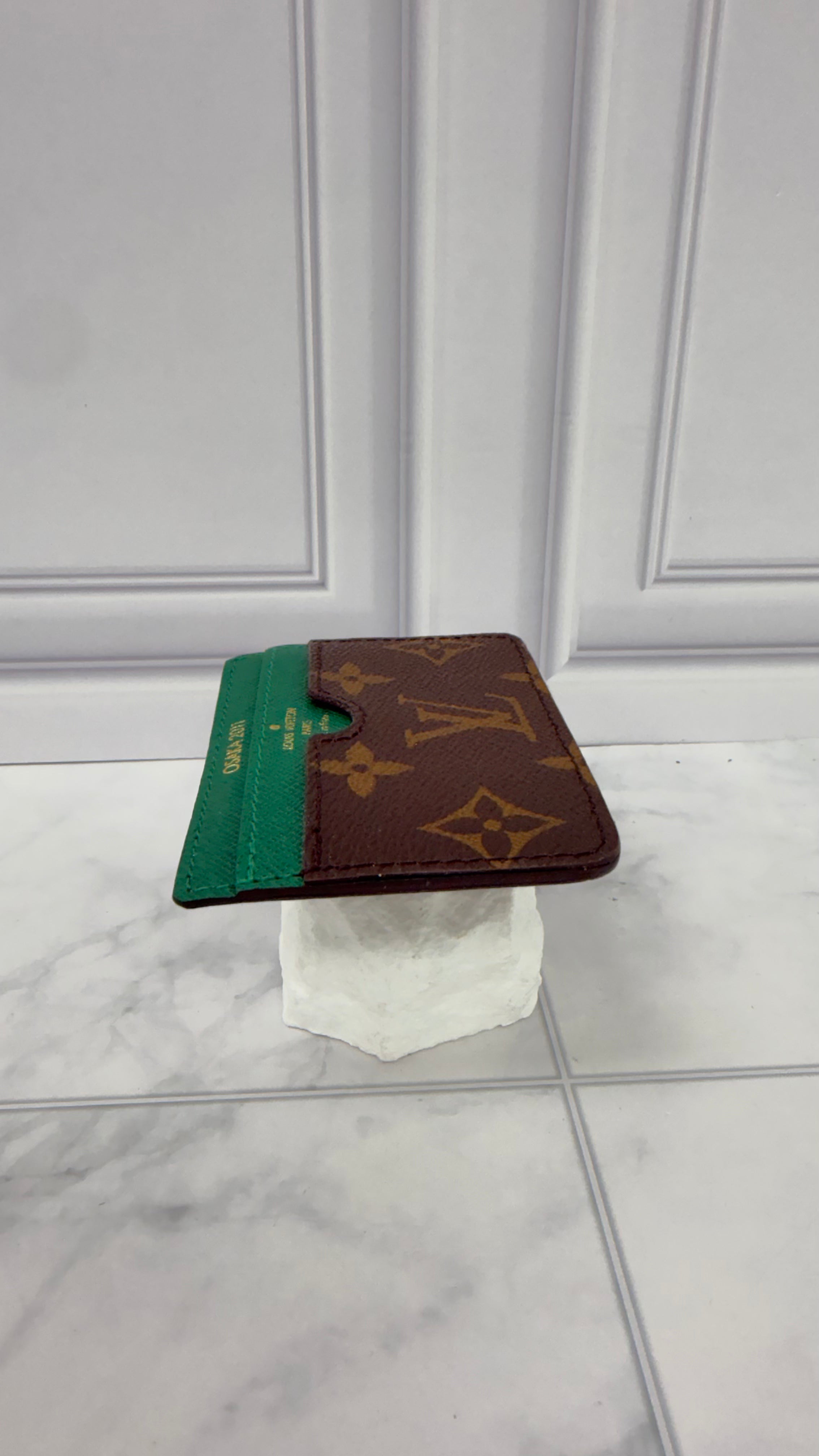 Louis Vuitton Green Monogram Osaka Commemorative Card Holder