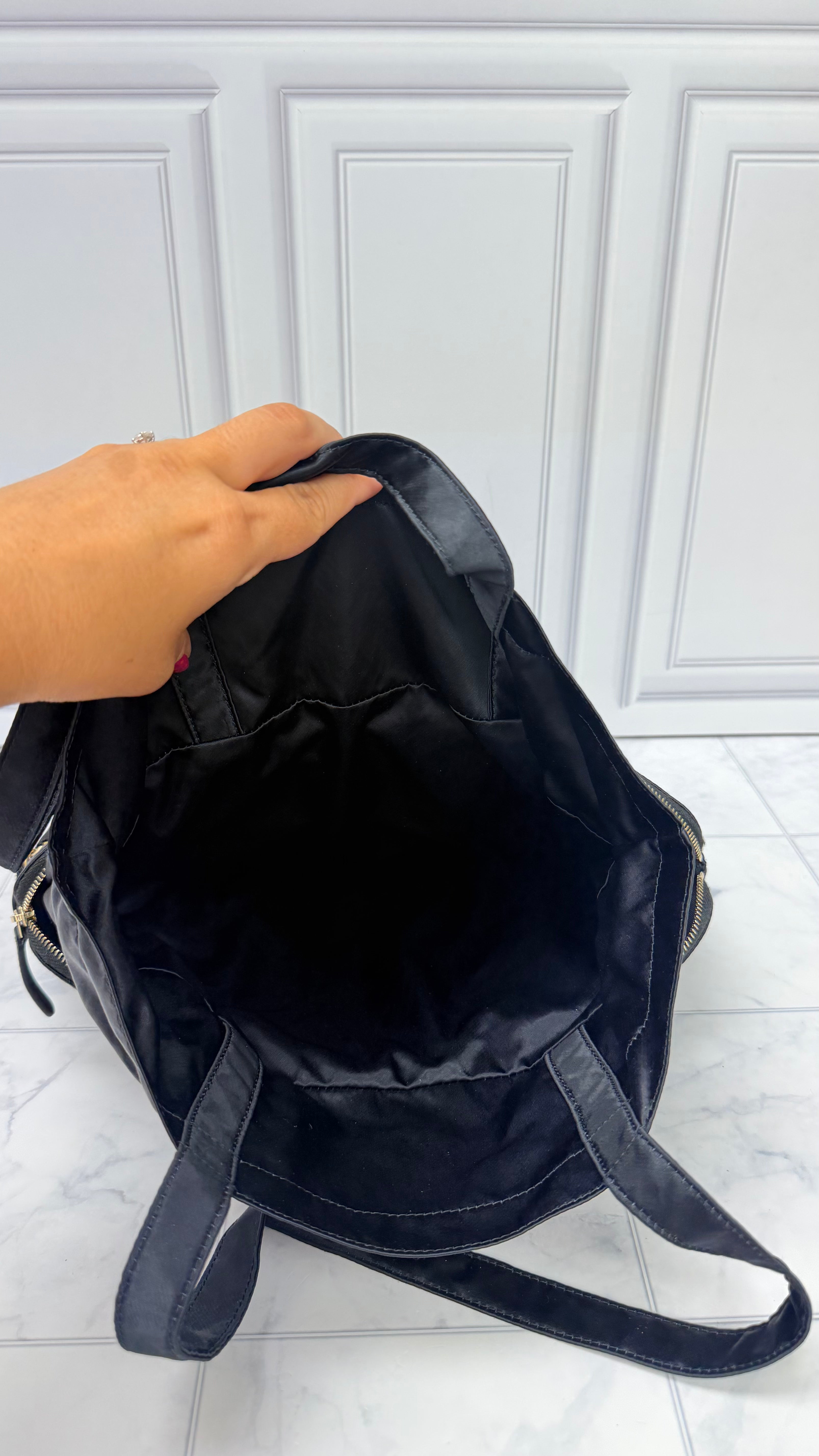 Chanel Black Nylon Lifestyle Foldable Tote Bag