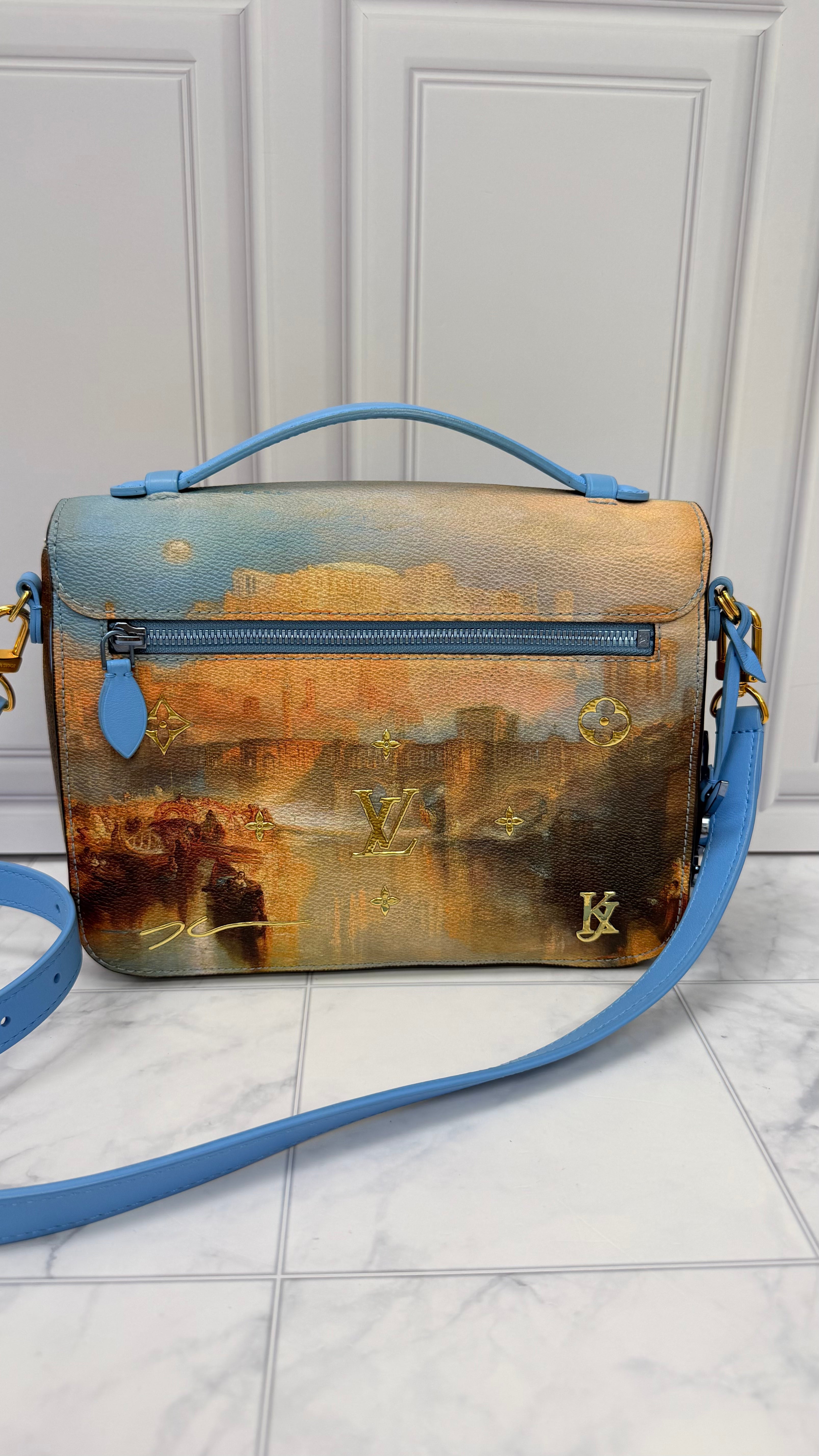 Louis Vuitton x Jeff Koons Painting Print Coated Canvas Pochette Metis Crossbody Bag
