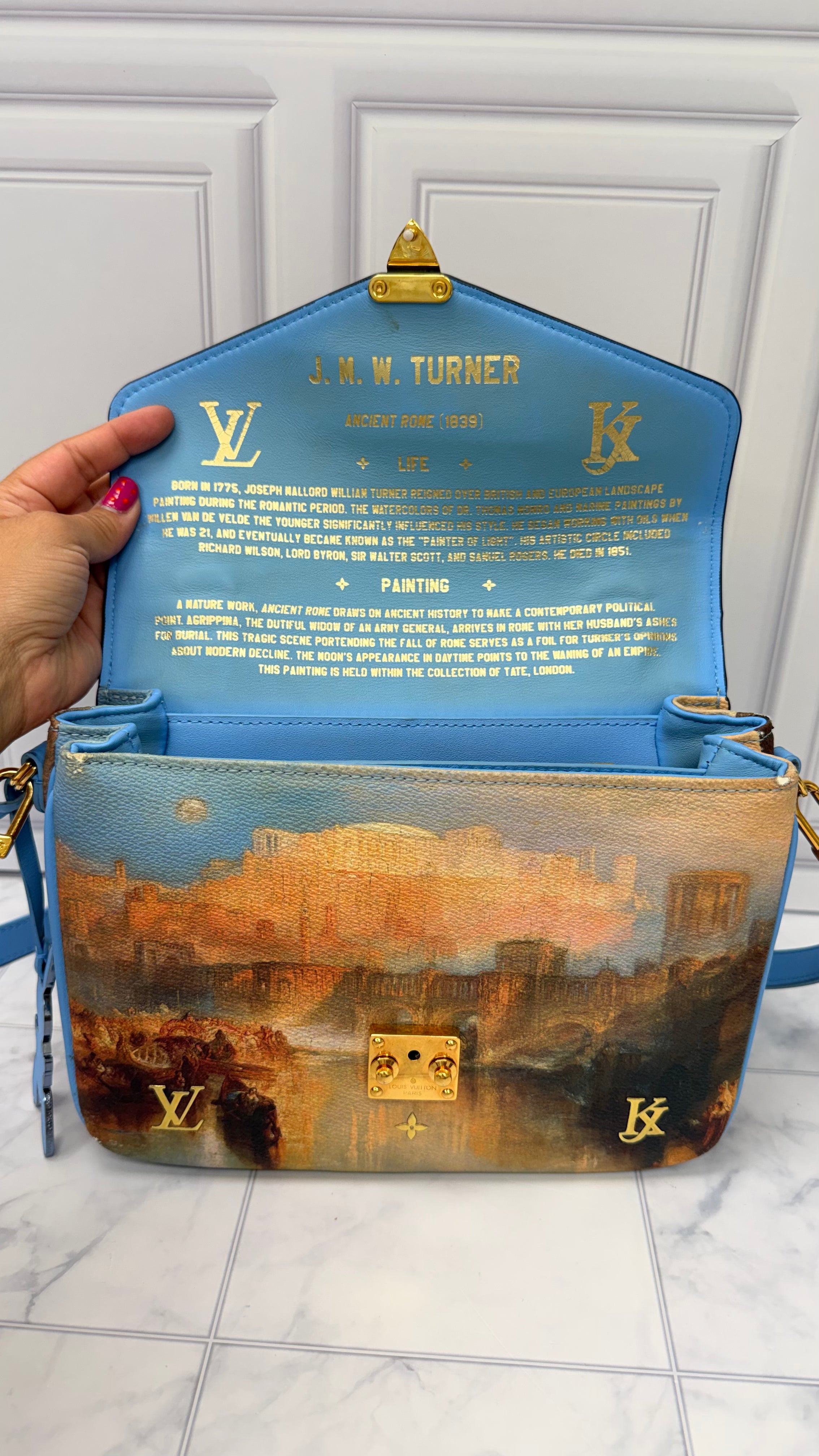Louis Vuitton x Jeff Koons Painting Print Coated Canvas Pochette Metis Crossbody Bag