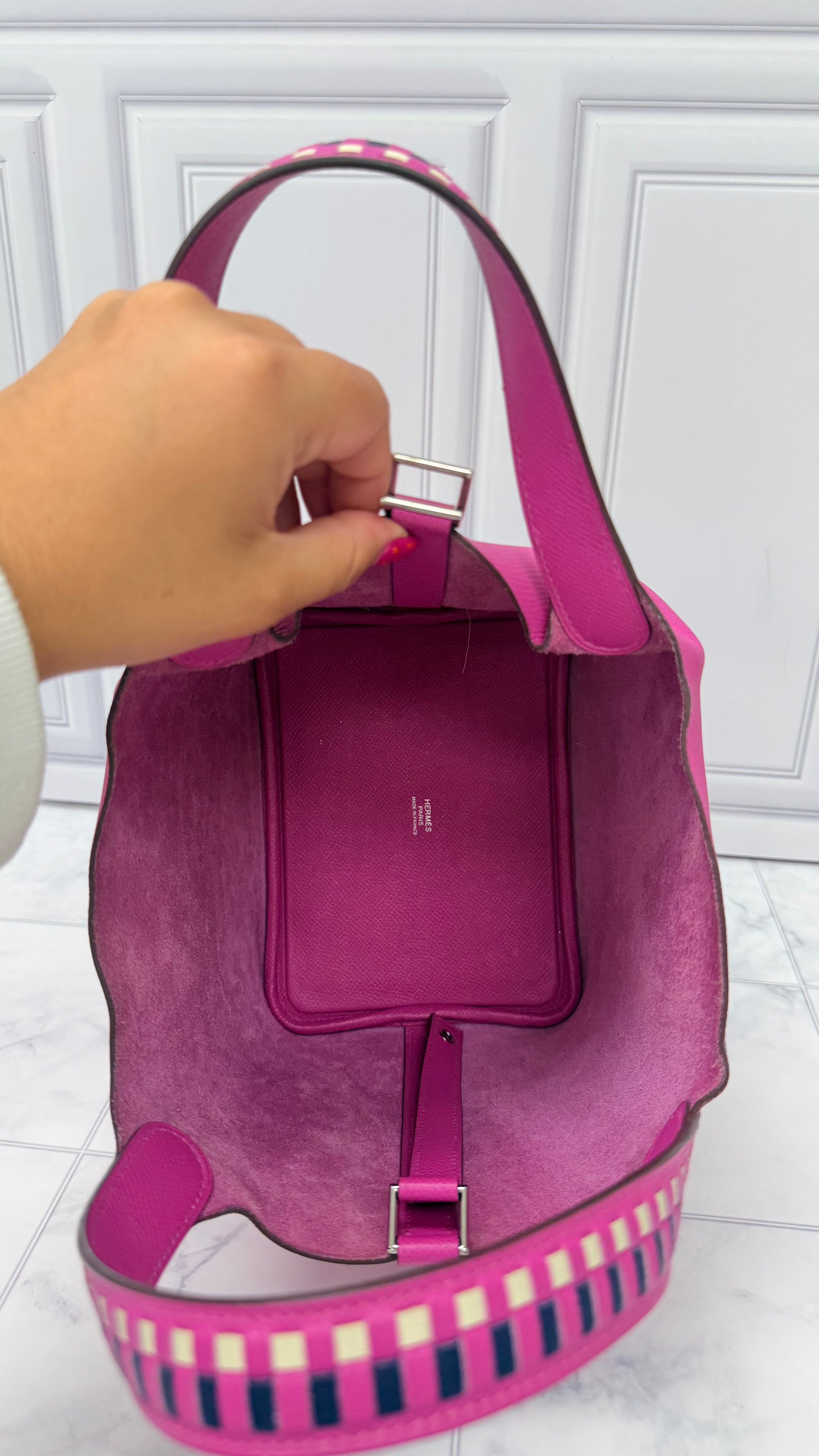 Hermes Picotin Lock Bag Tressage Epsom PM