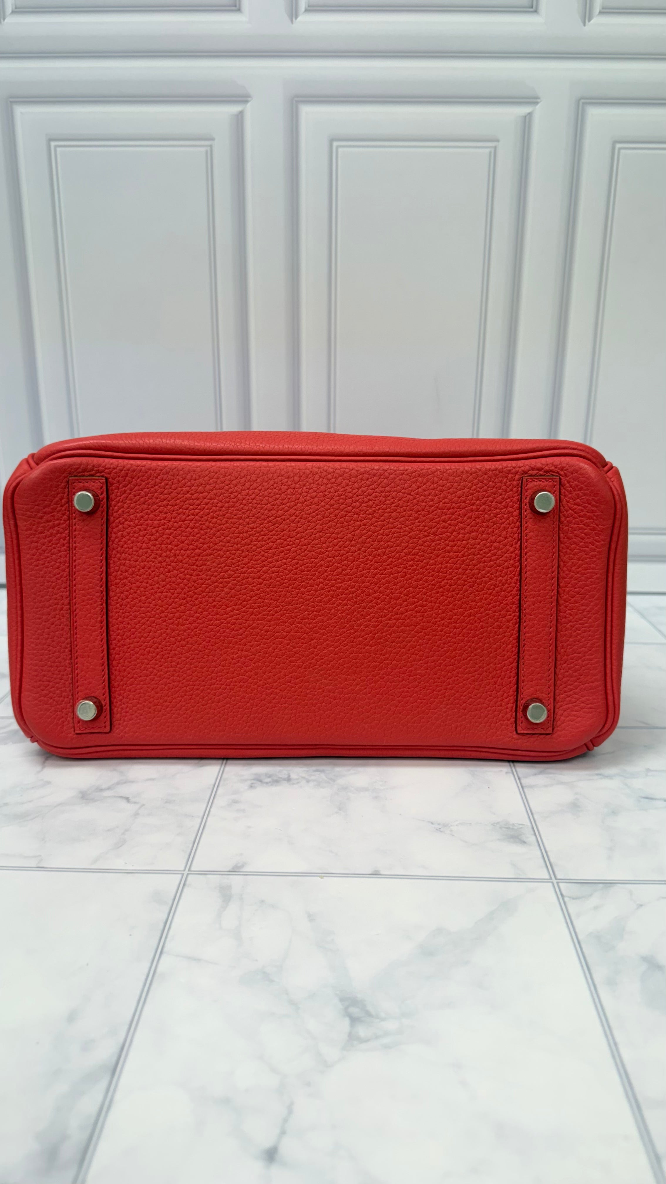 Hermes Birkin 30 Bougainvillier Clemence with Palladium Hardware