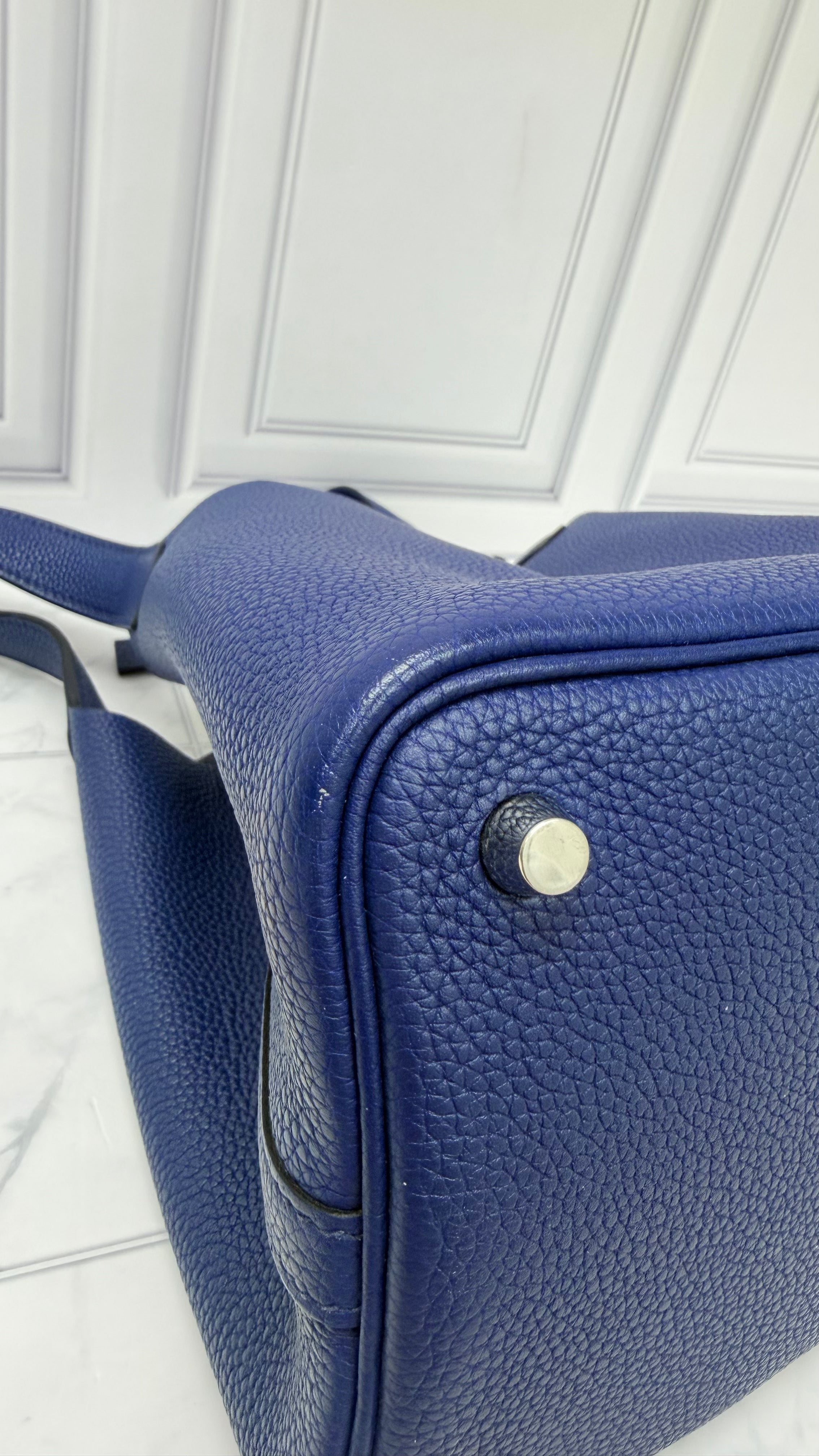 Hermes Picotin Maurice Clemence Leather Lock Bag PM
