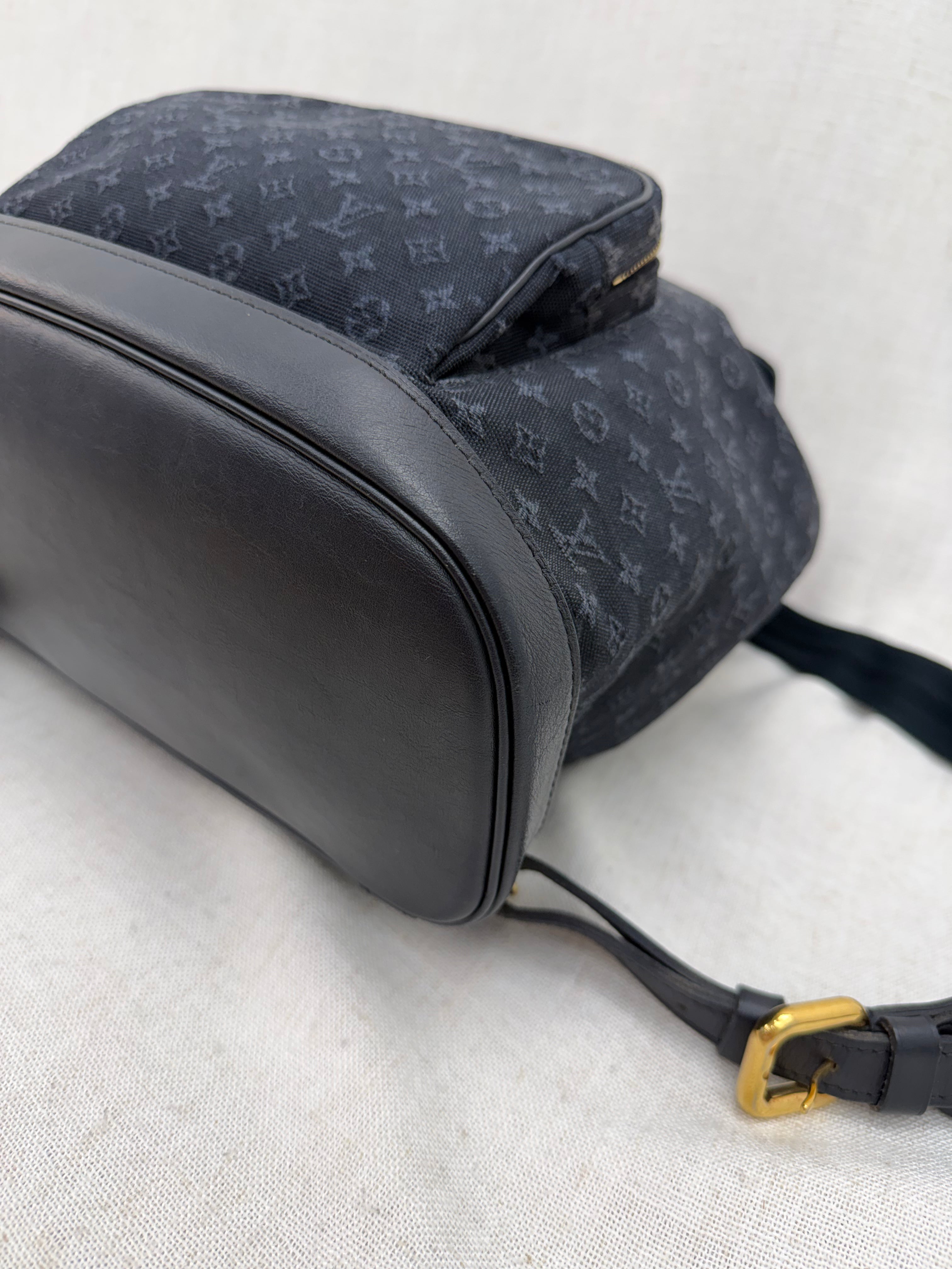 Louis Vuitton RARE Blue Mini Lin Montsouris GM Backpack