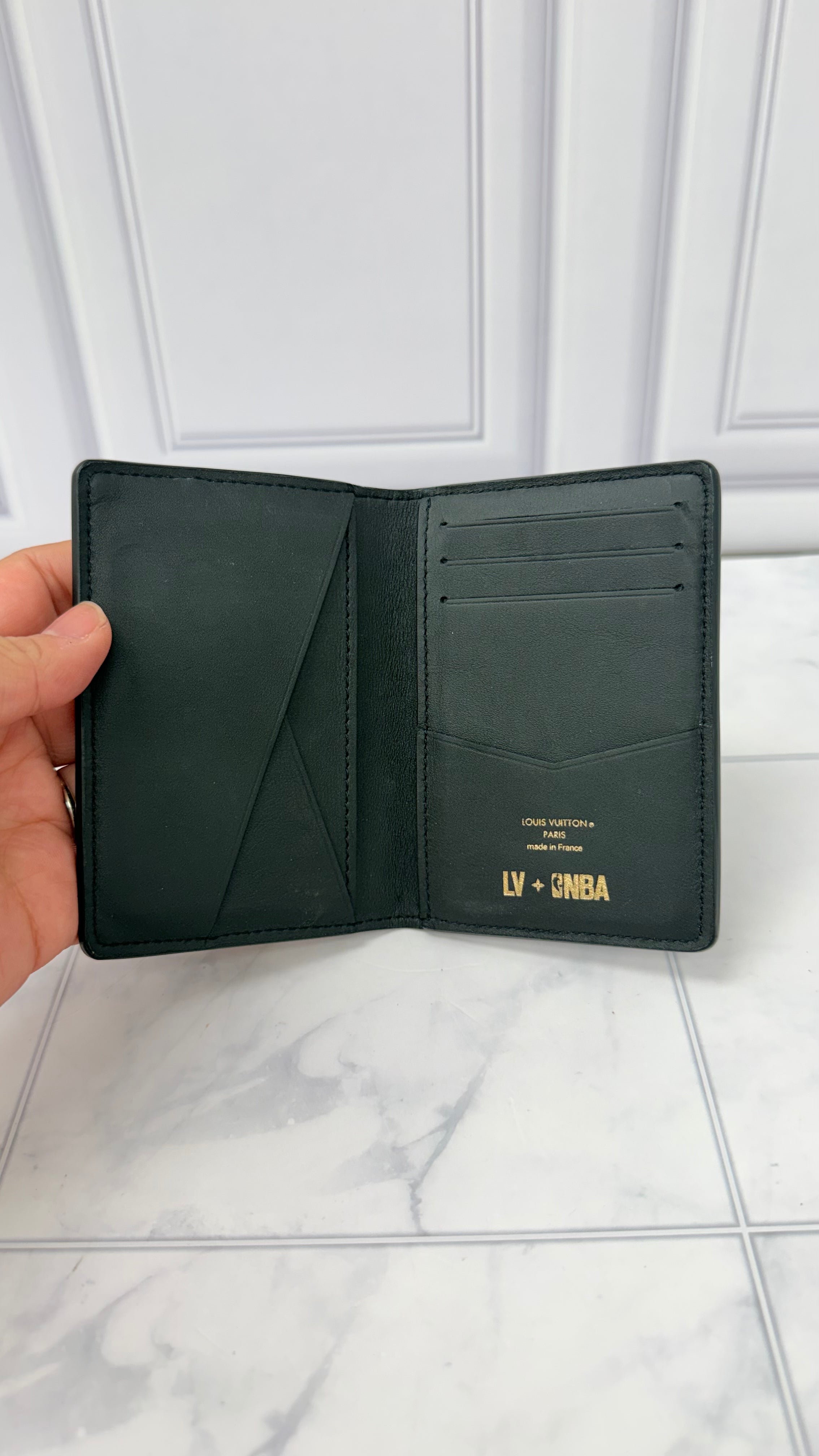 Louis Vuitton x NBA Black Taurillon Leather Pocket Organizer