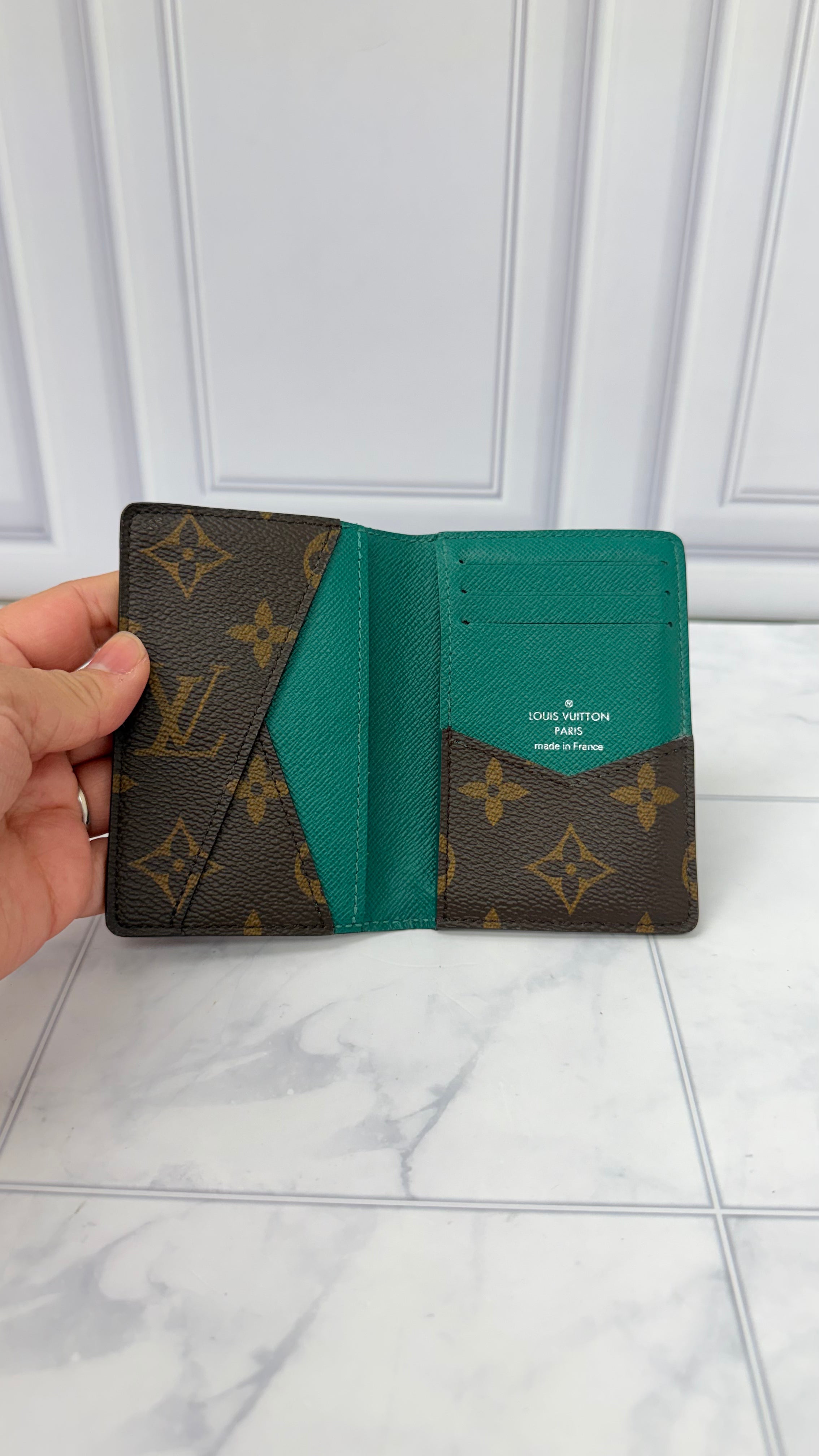 Louis Vuitton Monogram Green Pocket Organizer