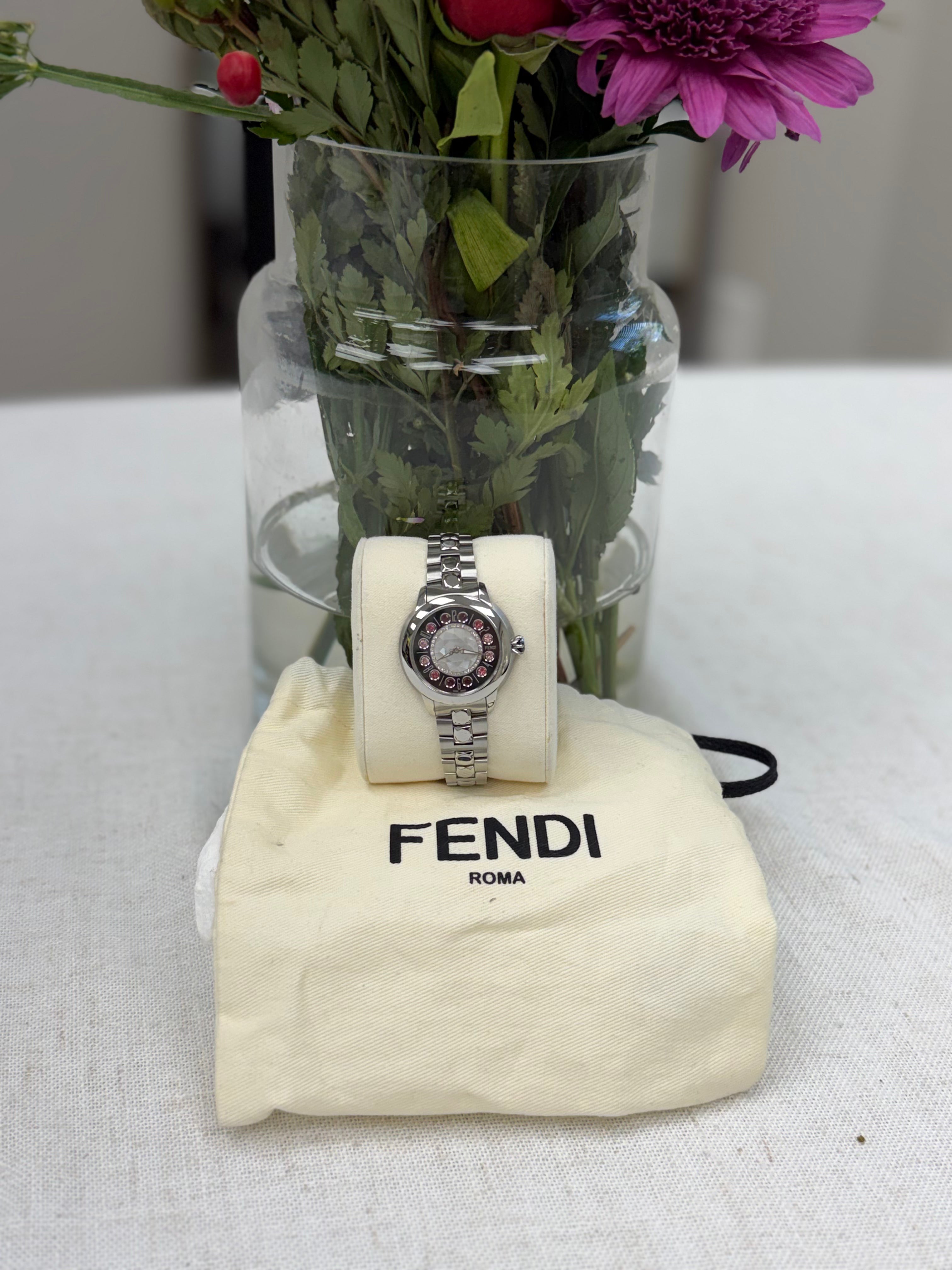 Fendi Silver Tone Ishine 38MM Watch