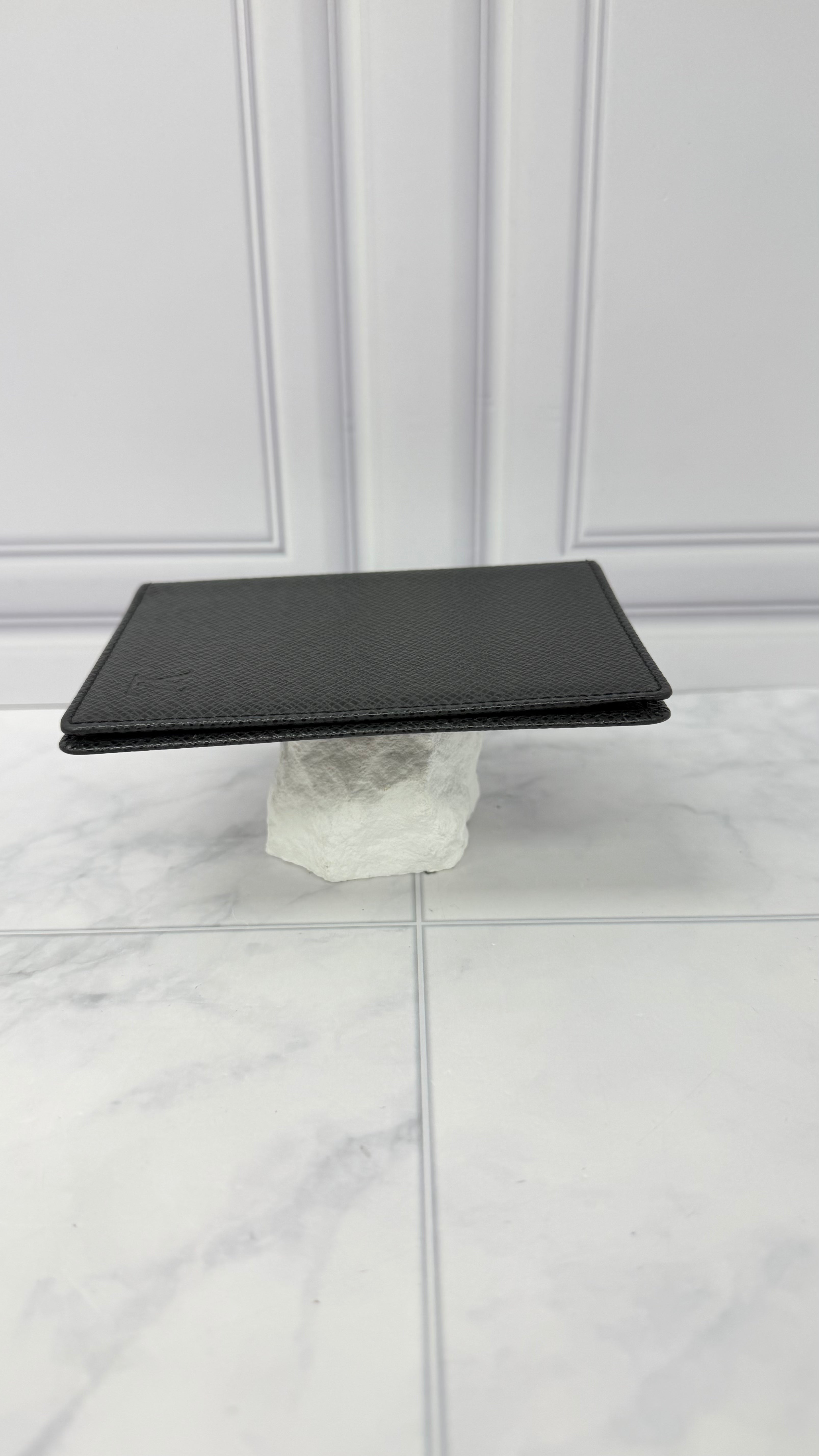 Louis Vuitton Black Taiga Leather Passport Cover