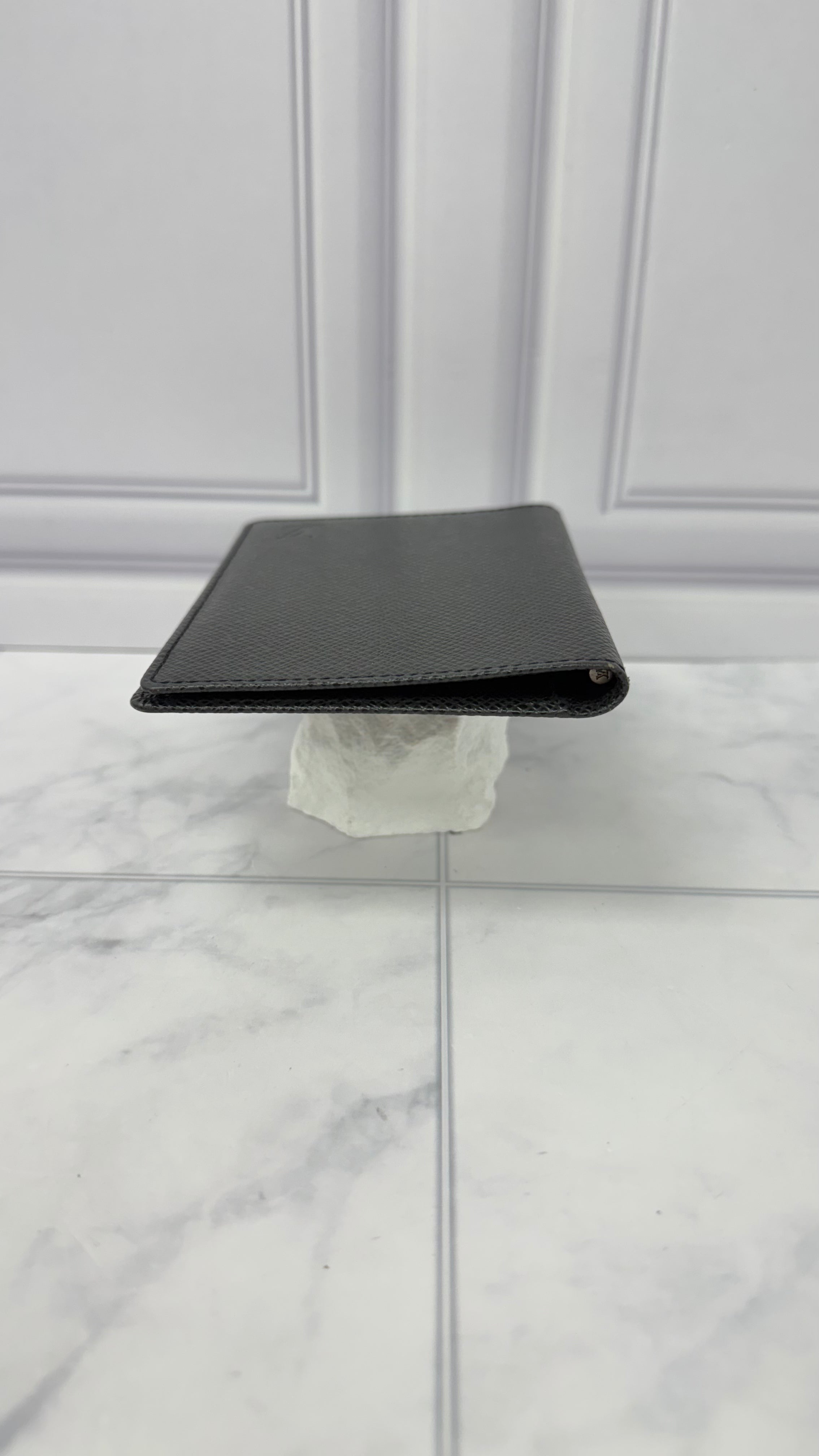 Louis Vuitton Black Taiga Leather Passport Cover