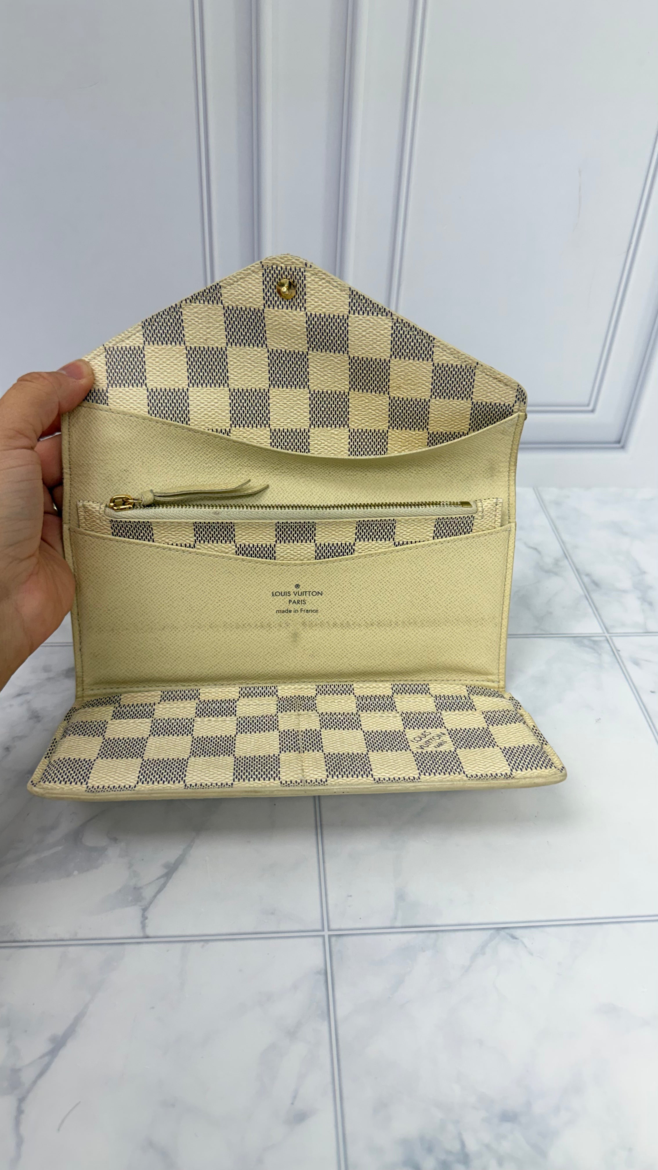 Louis Vuitton Damier Azur Josephine Trifold Wallet
