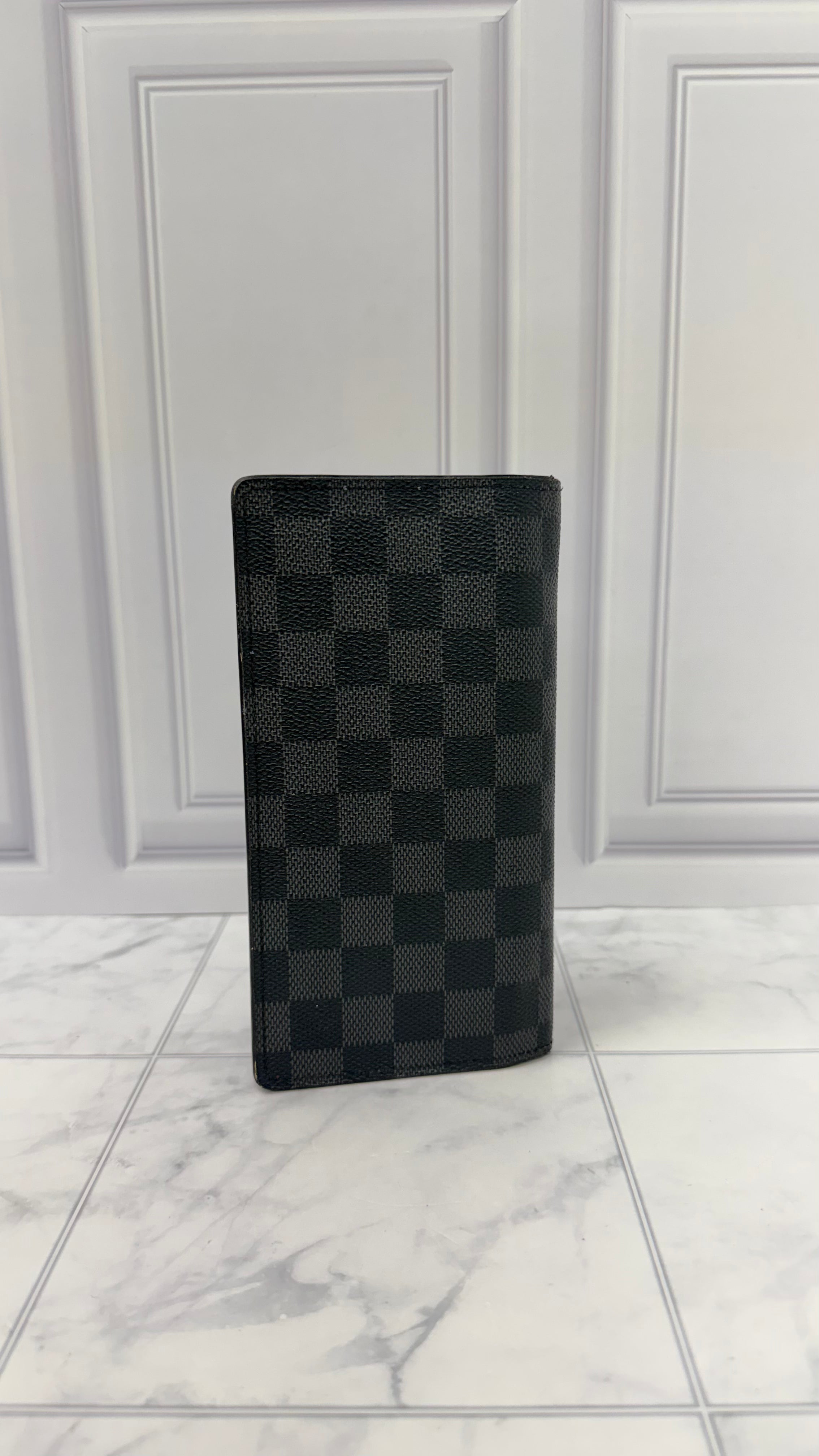 Louis Vuitton Damier Graphite Purple Brazza Wallet