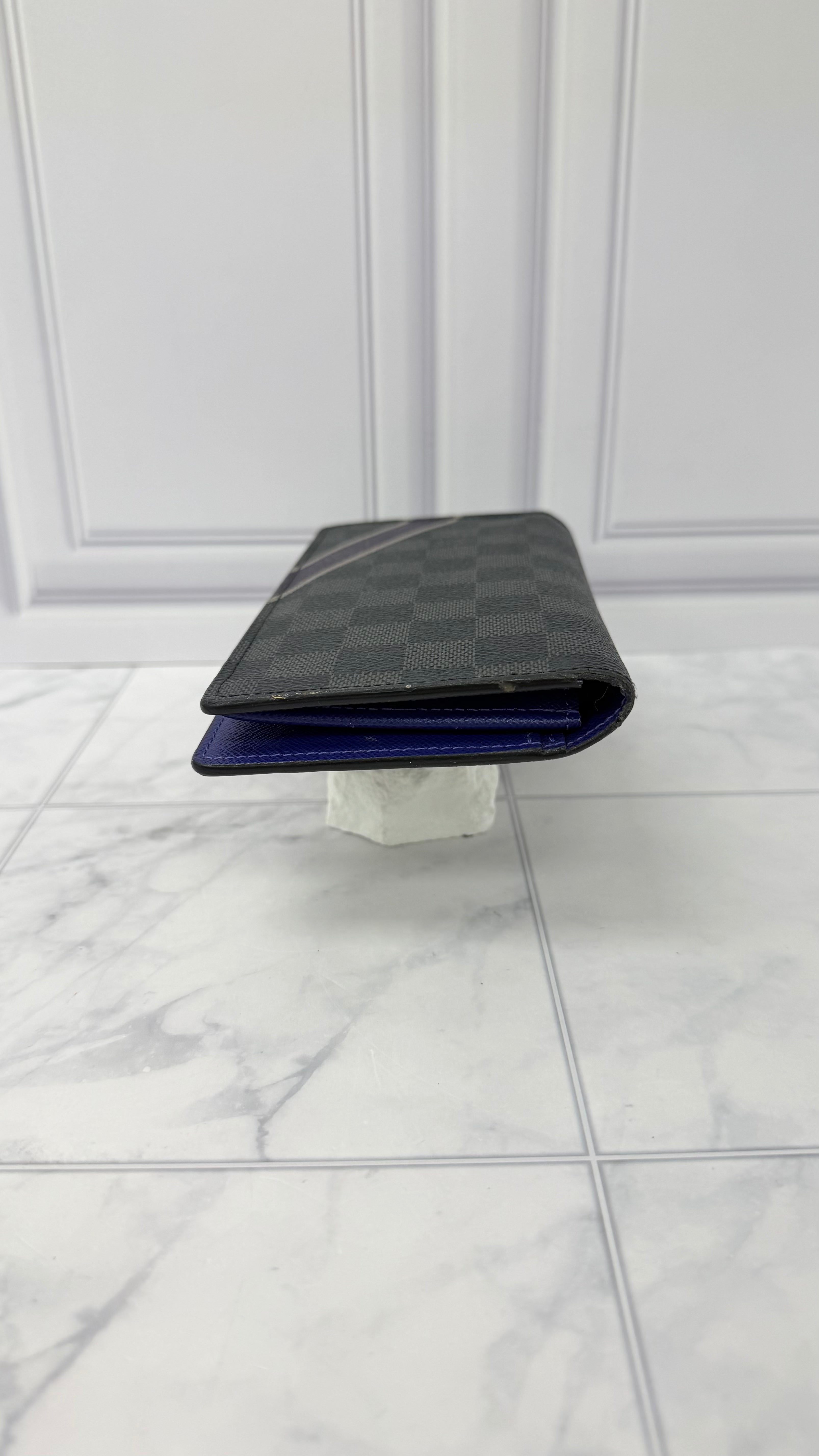 Louis Vuitton Damier Graphite Purple Brazza Wallet