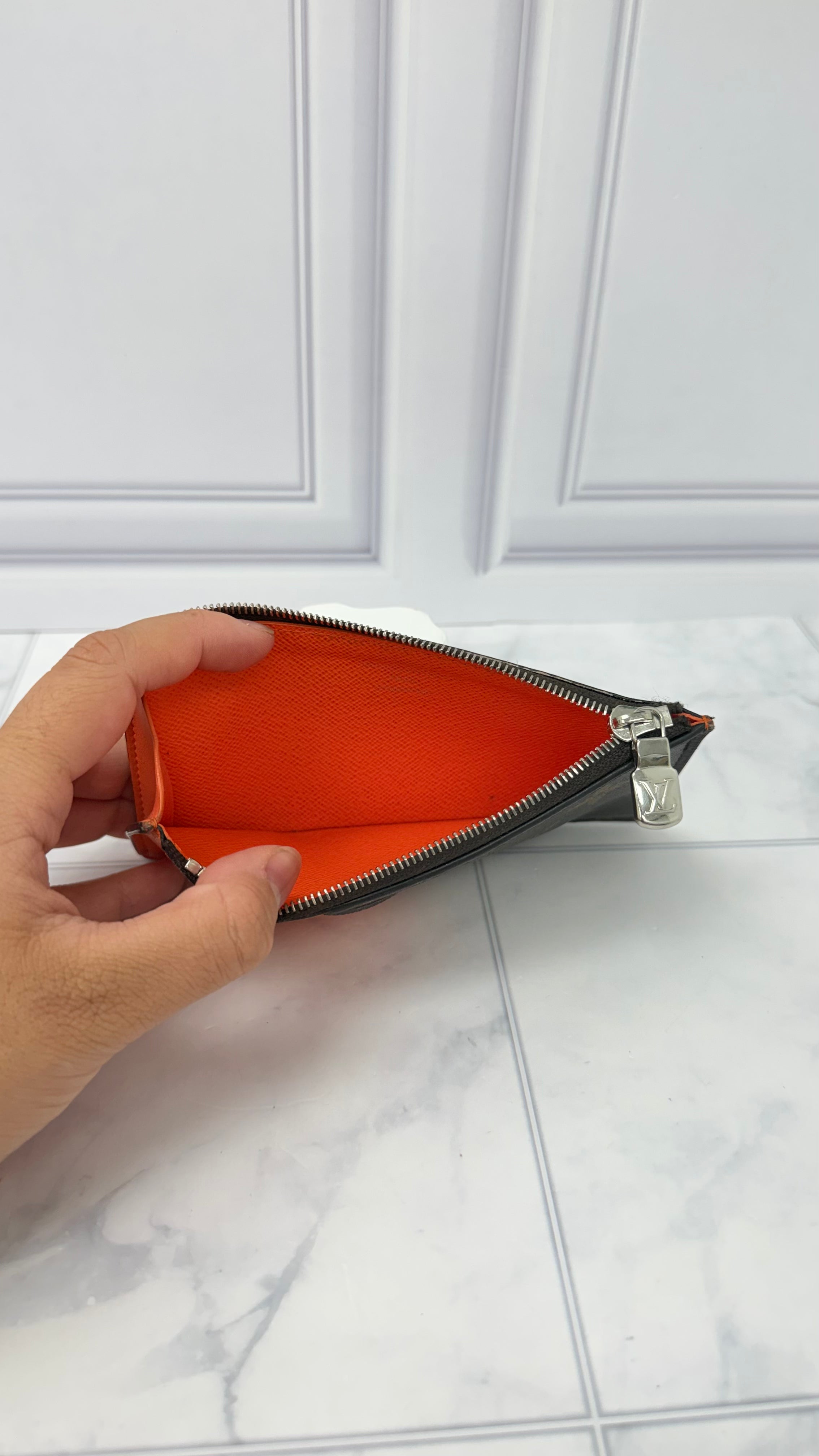 Louis Vuitton Monogram Orange Coin Card Holder