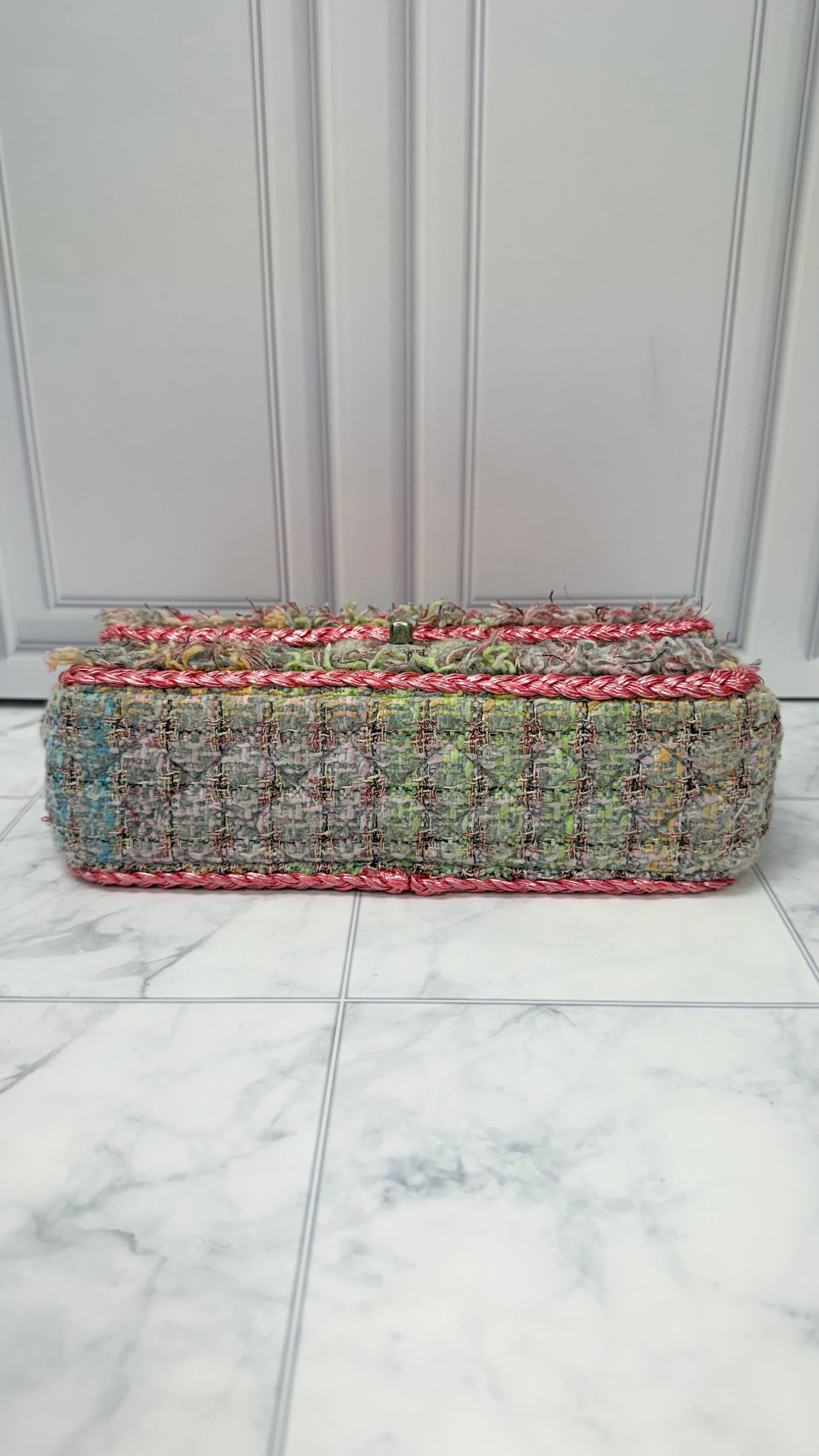 Chanel Multicolor Tweed Medium Flap Bag