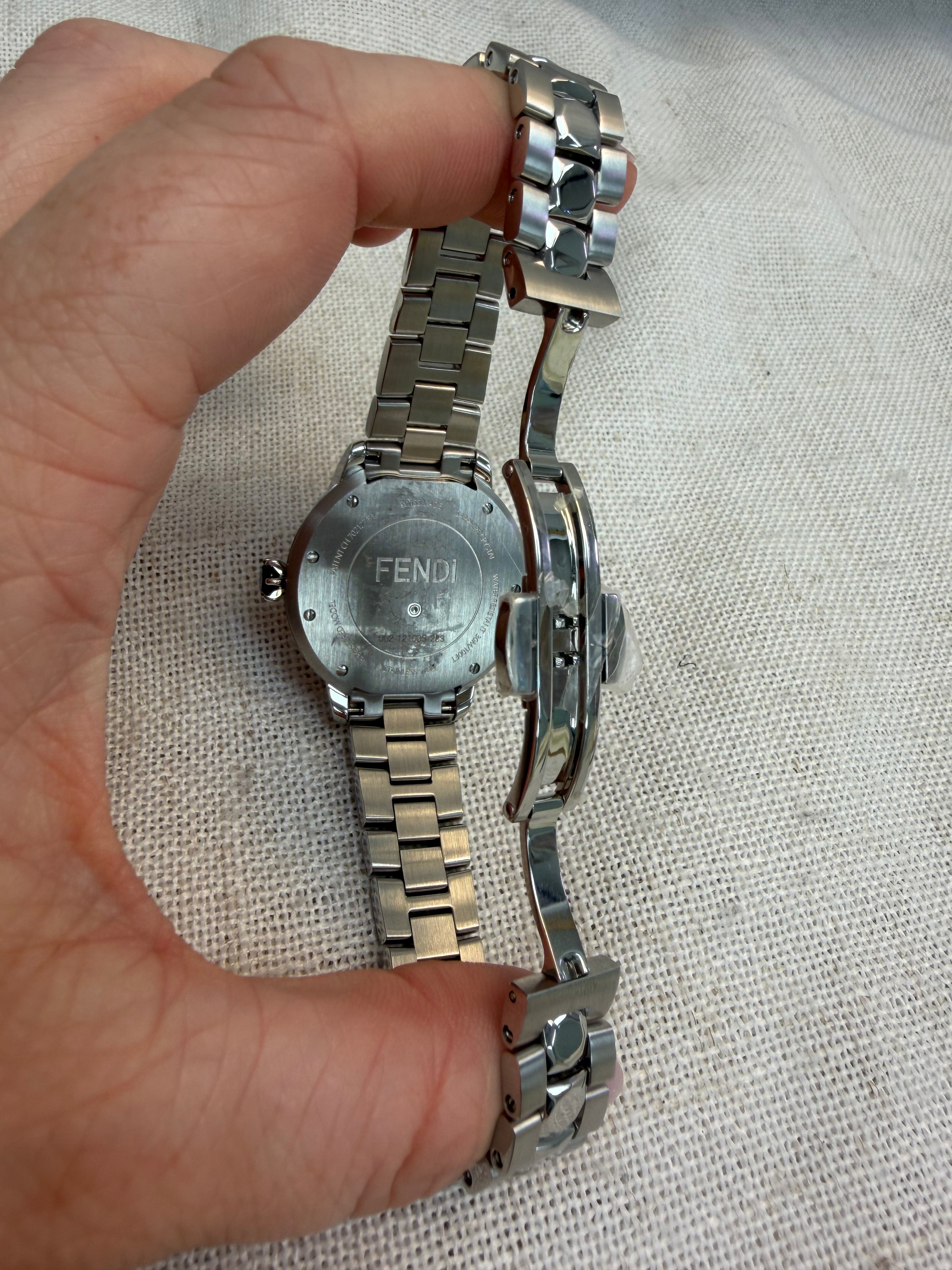 Fendi Silver Tone Ishine 38MM Watch