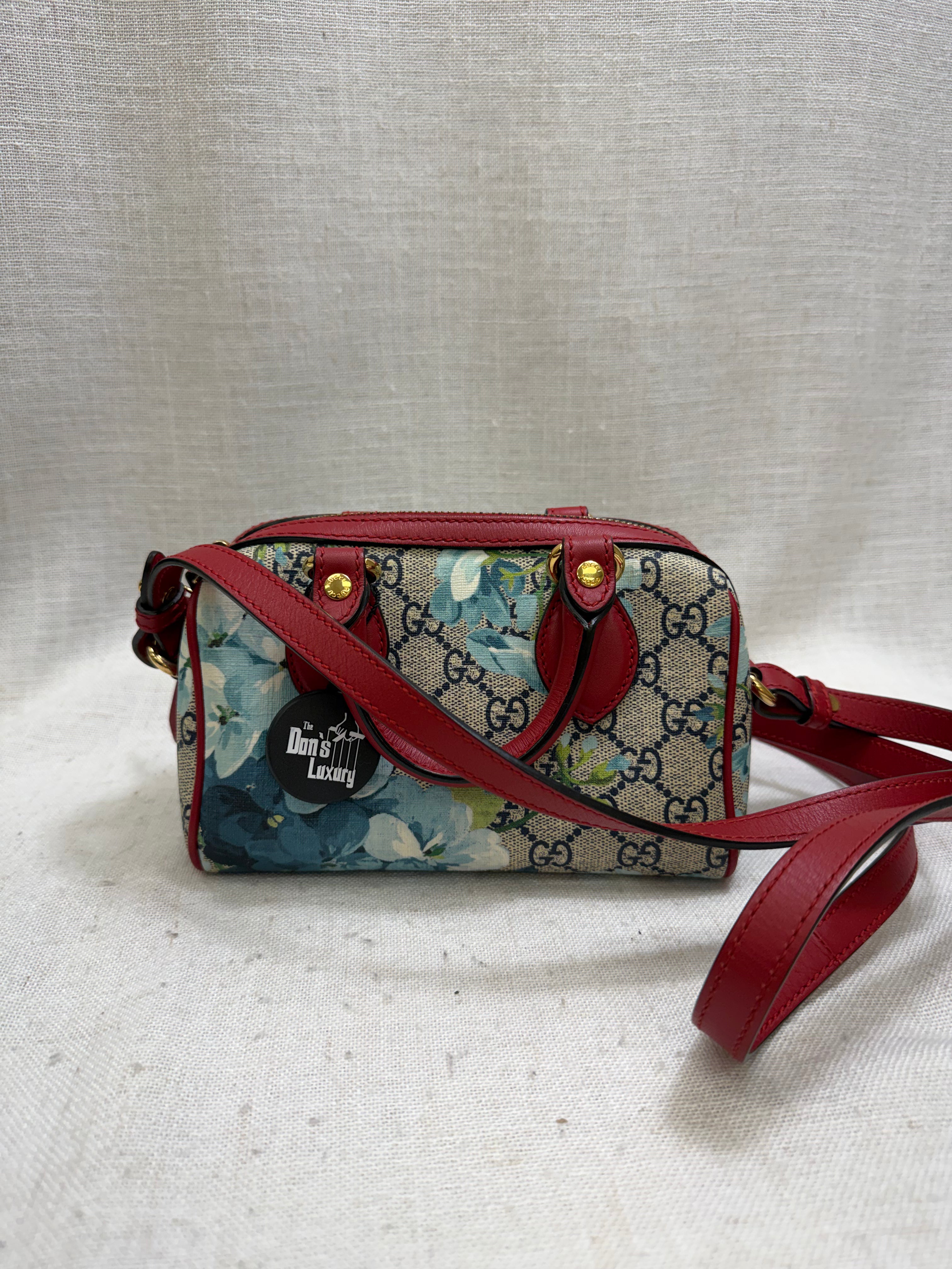 Gucci GG Supreme Blooms Boston Bag