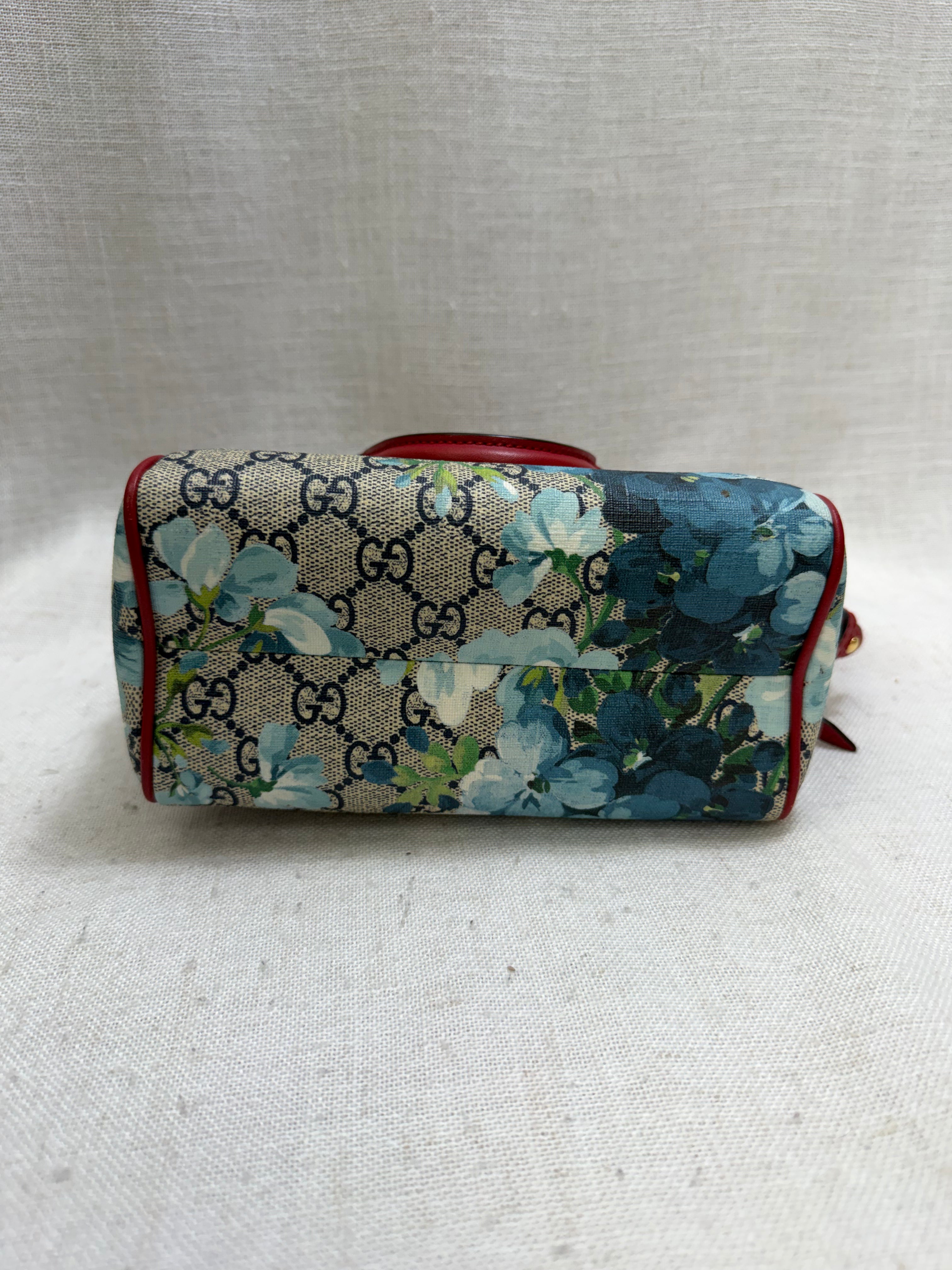 Gucci GG Supreme Blooms Boston Bag