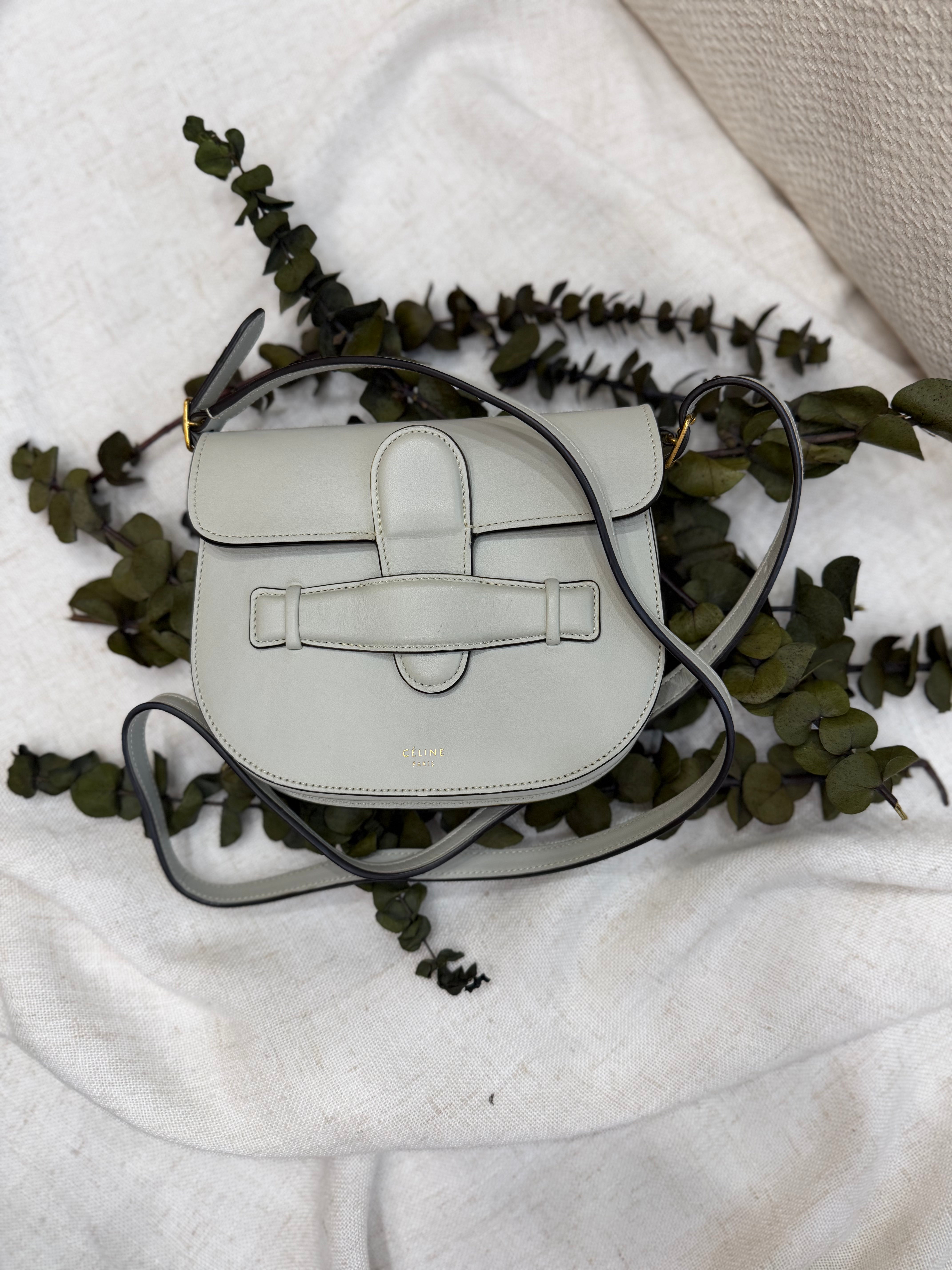 *DONS PRE-DROP* LIKE NEW- Celine Grey Smooth Calfskin Mini Symmetrical Crossbody