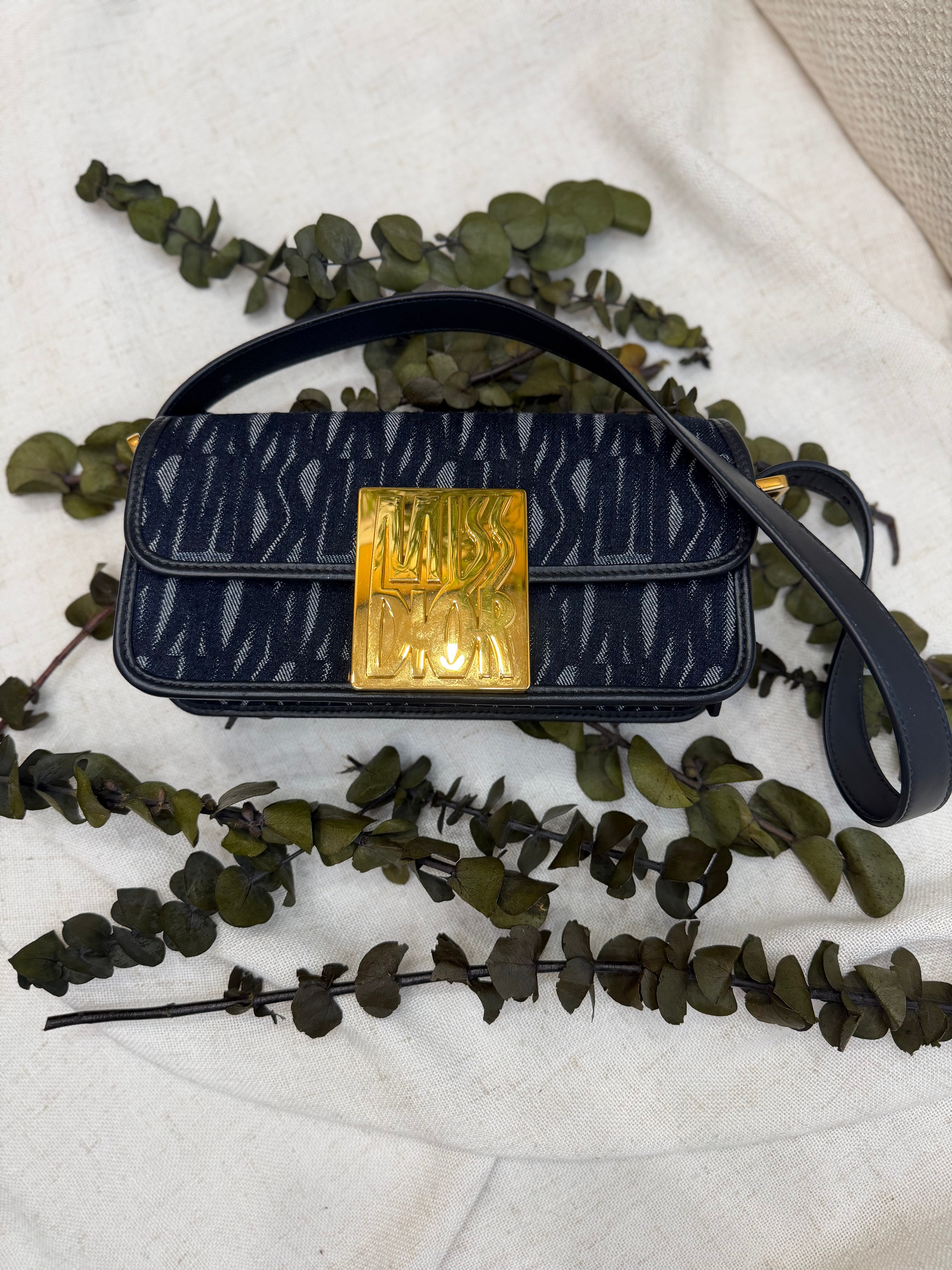 *DONS PRE-DROP* BRAND NEW- Christian Dior Dark Denim Canvas Miss Dior Mini Shoulder Bag