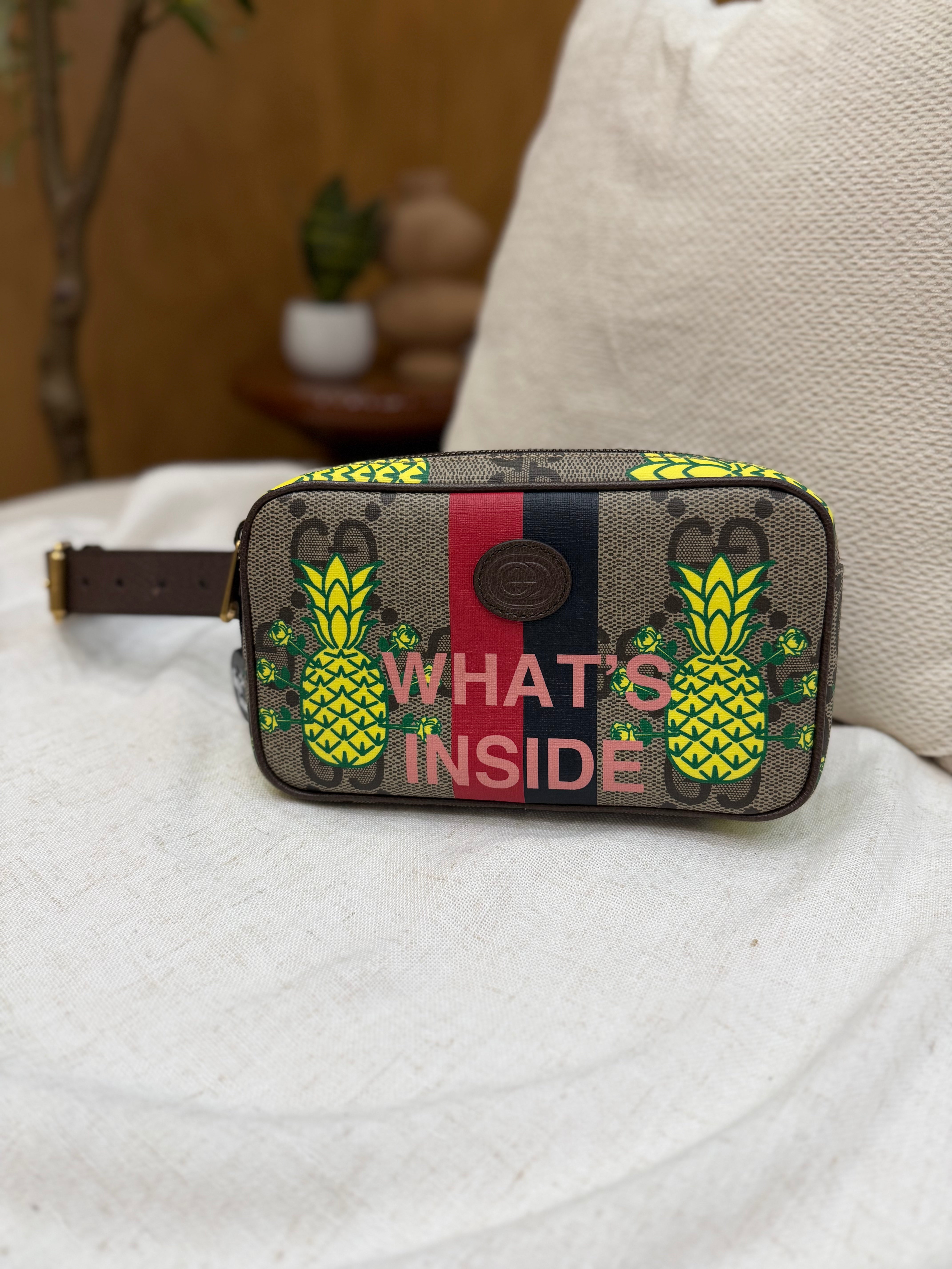 *DONS PRE-DROP* Gucci GG Supreme Print Pineapple Belt Bag