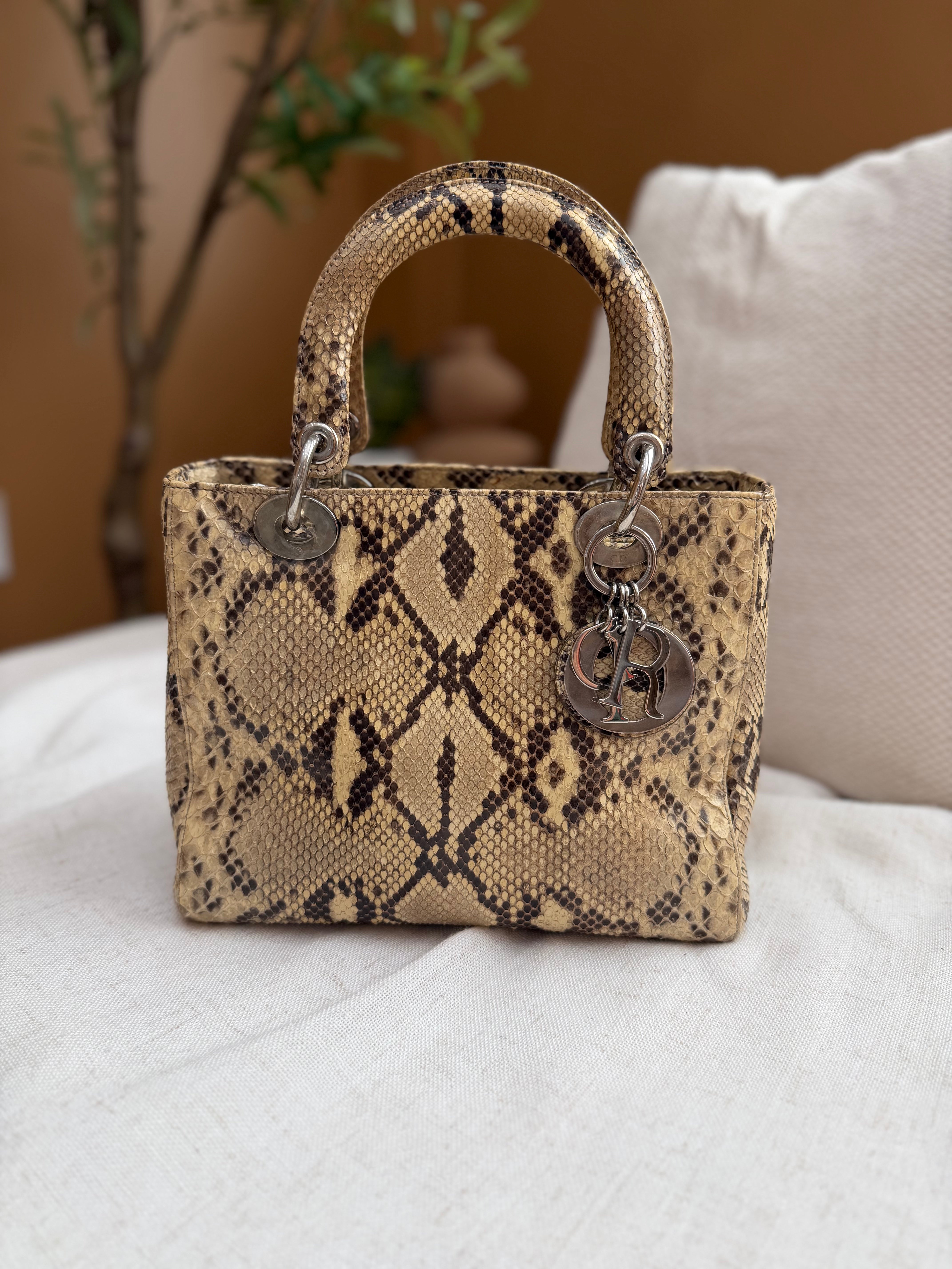 *DONS PRE-DROP* Christian Dior Snakeskin Medium Lady Dior