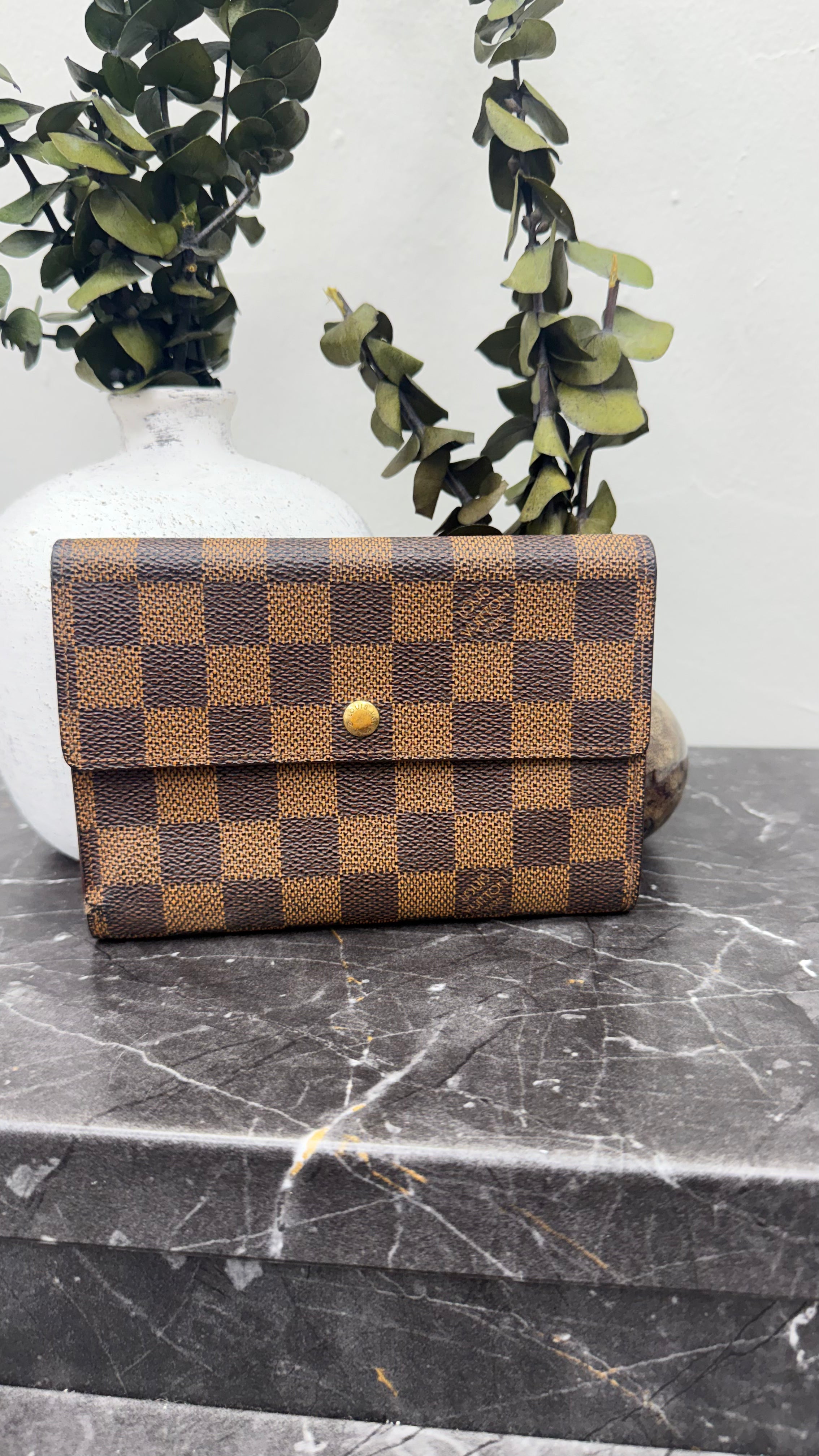 Louis Vuitton Damier Ebene Porte Tresor Wallet