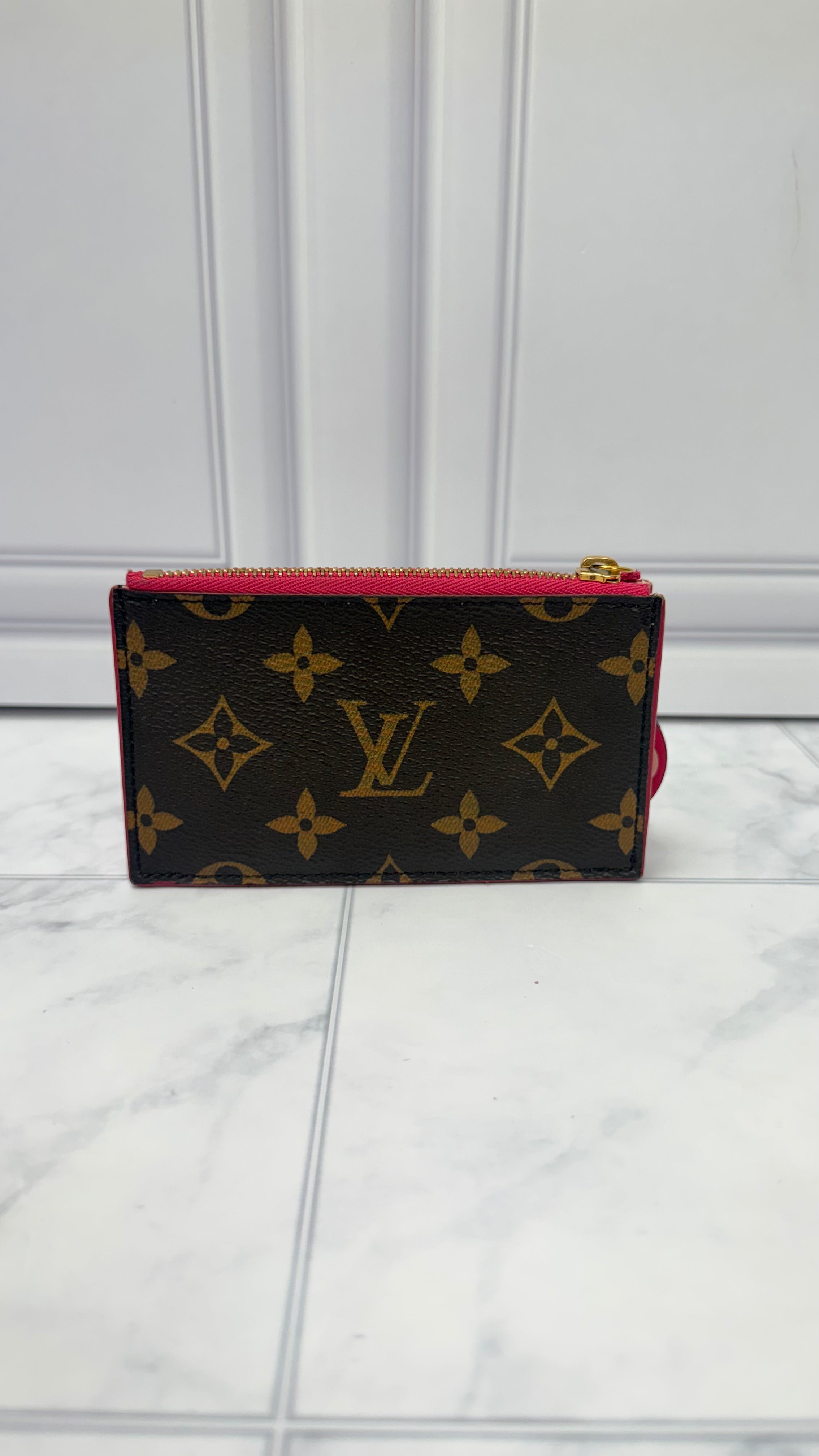 Louis Vuitton Monogram Pink Zippy Card Holder