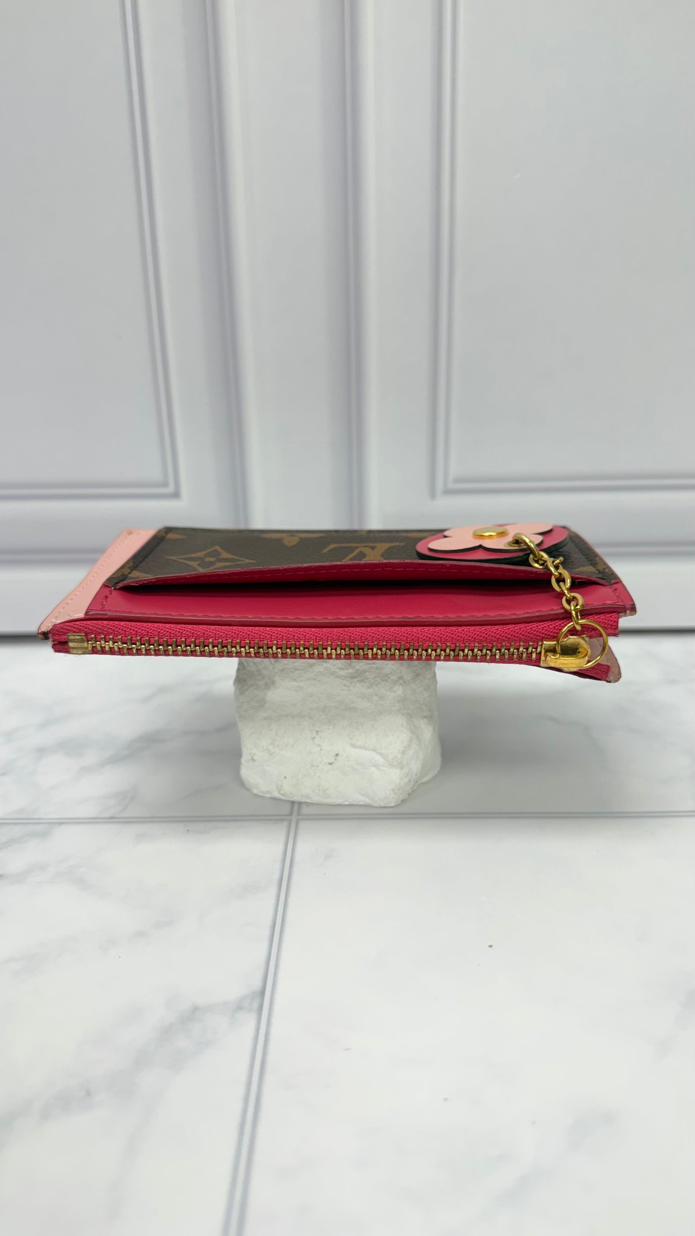 Louis Vuitton Monogram Pink Zippy Card Holder