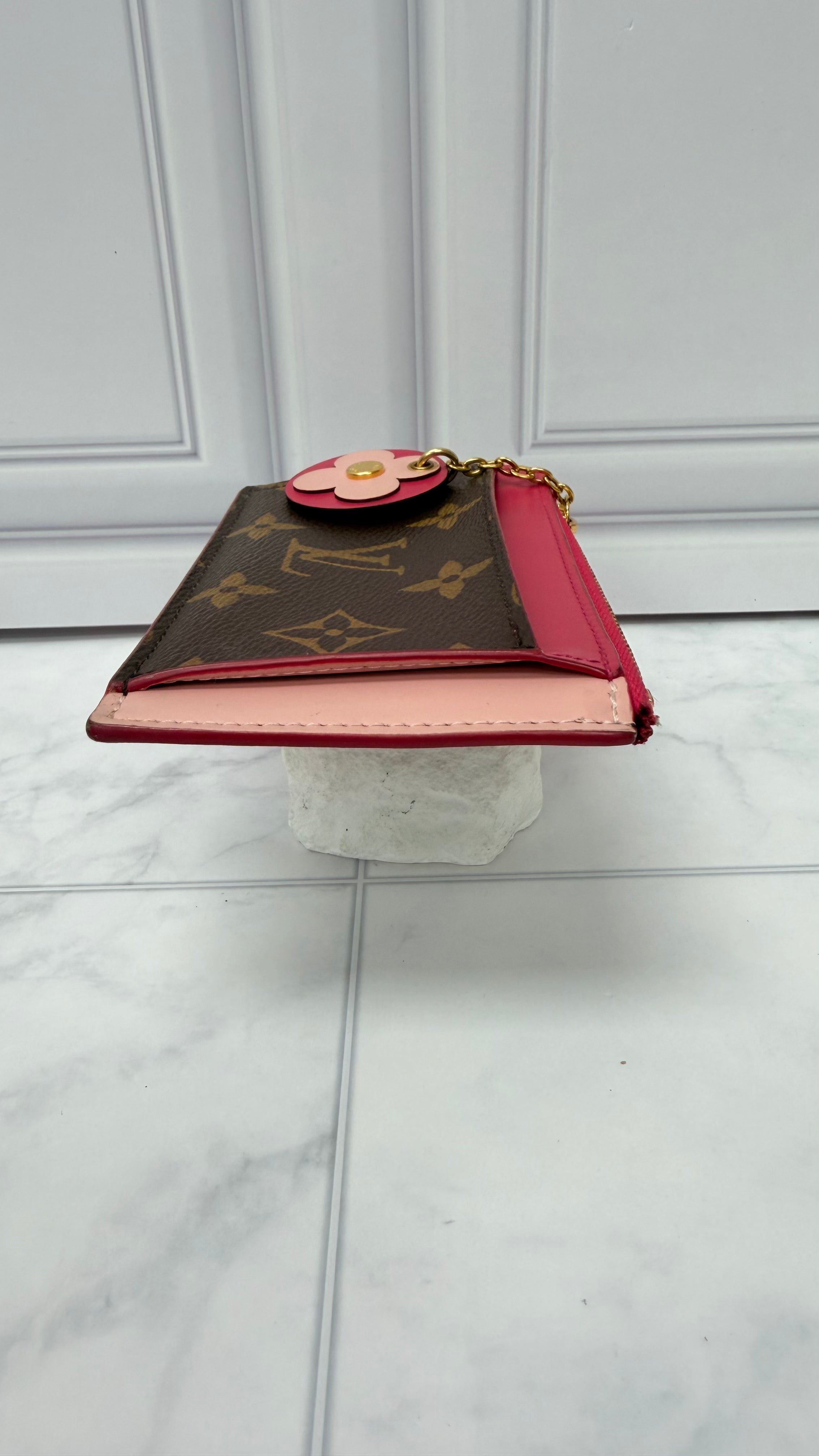 Louis Vuitton Monogram Pink Zippy Card Holder
