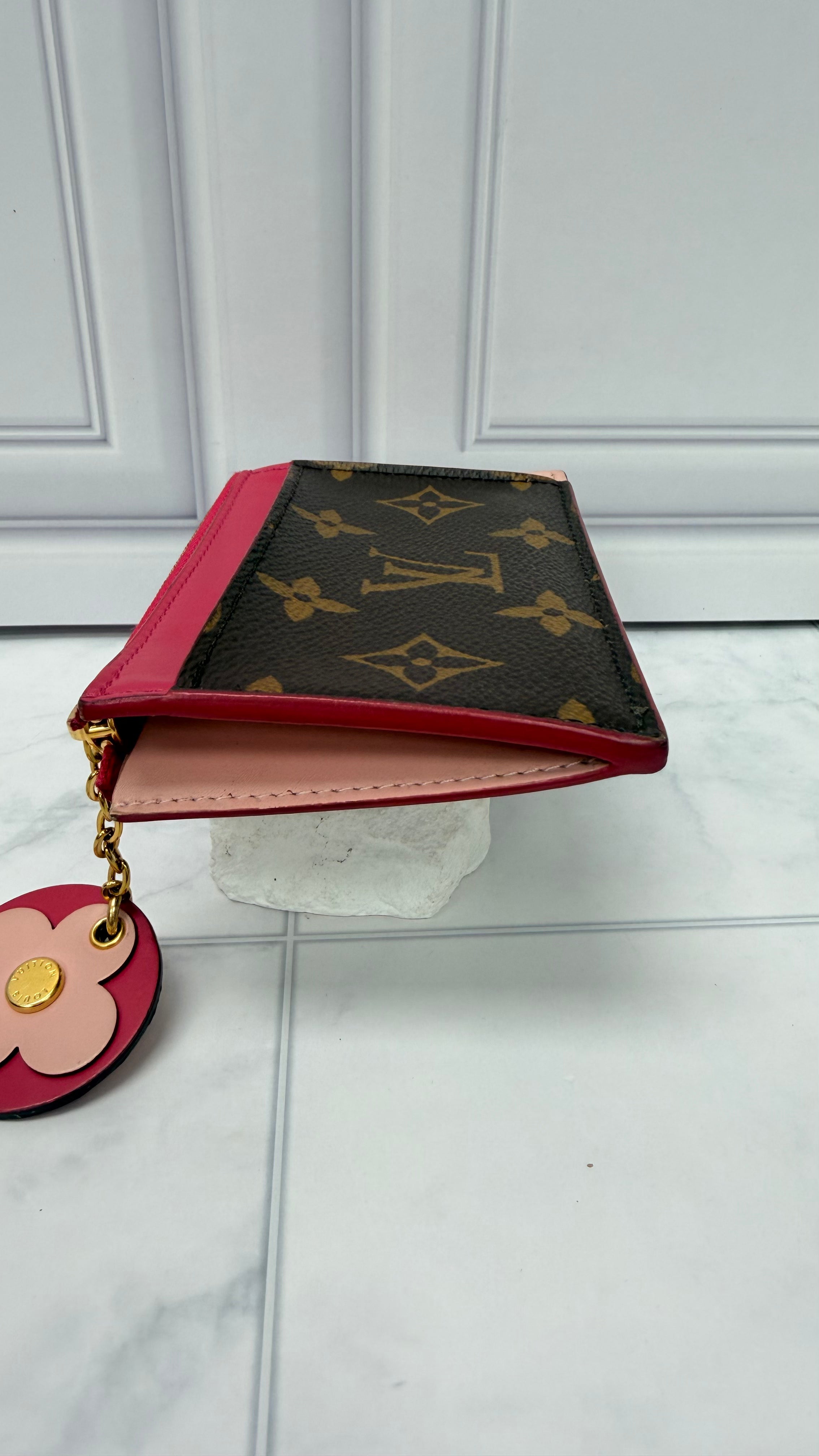 Louis Vuitton Monogram Pink Zippy Card Holder
