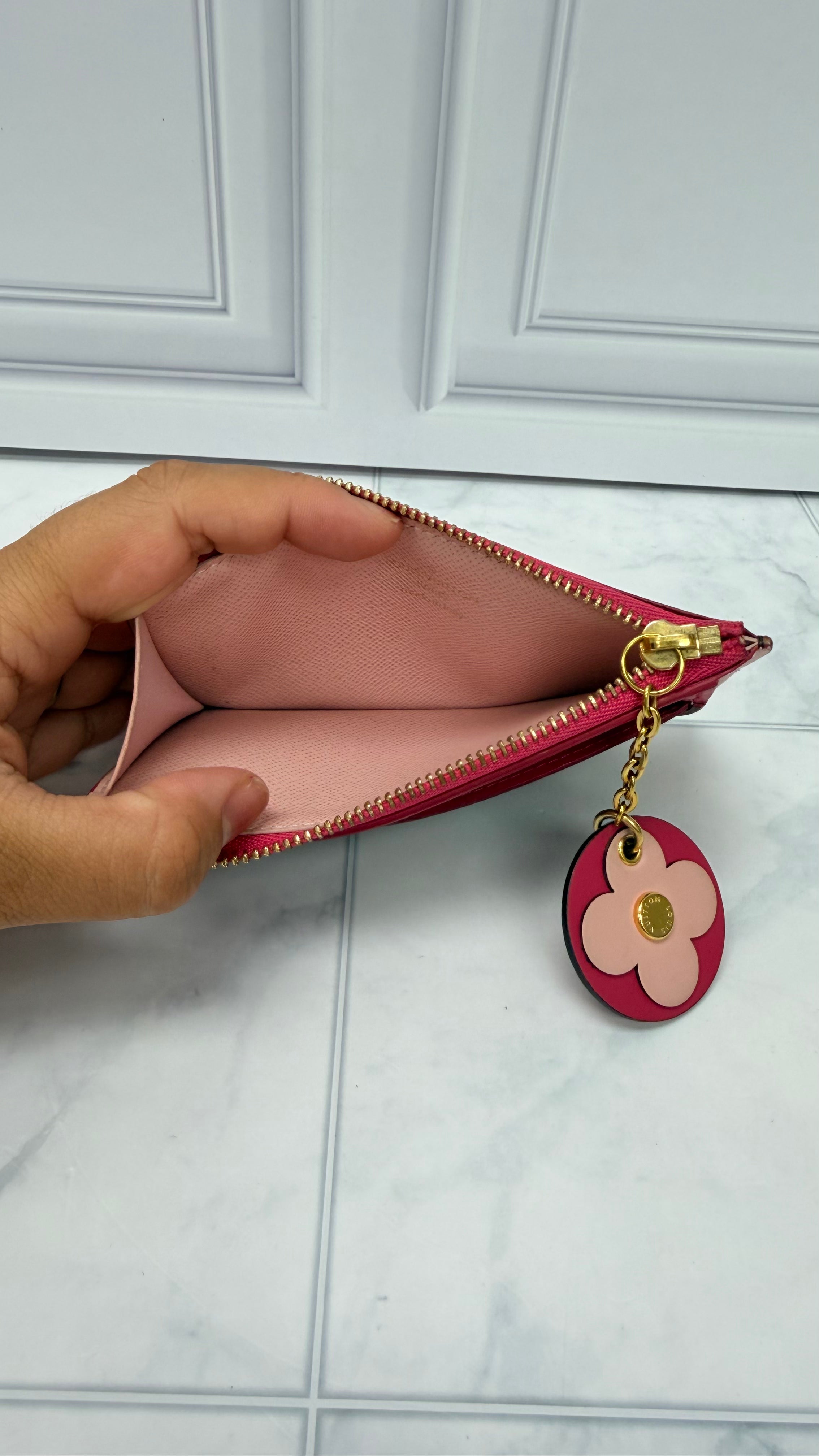 Louis Vuitton Monogram Pink Zippy Card Holder