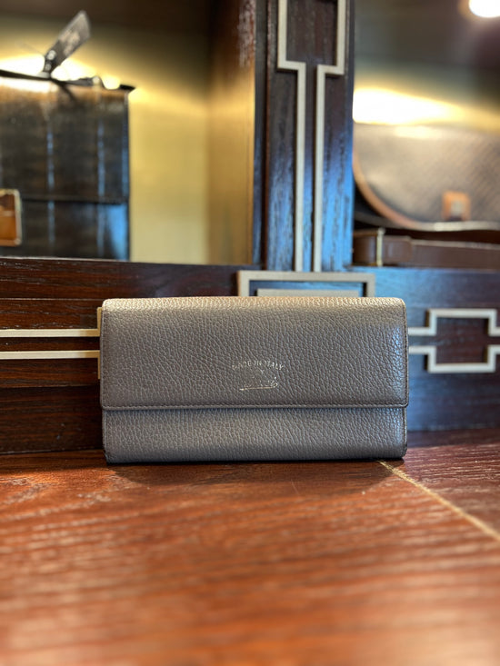 Gucci Grey Leather Long Wallet
