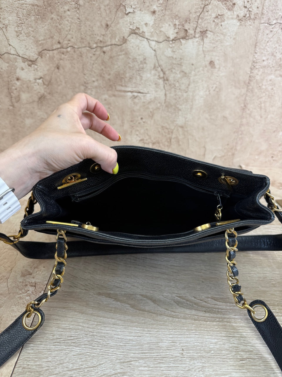 Chanel Black Caviar Tote