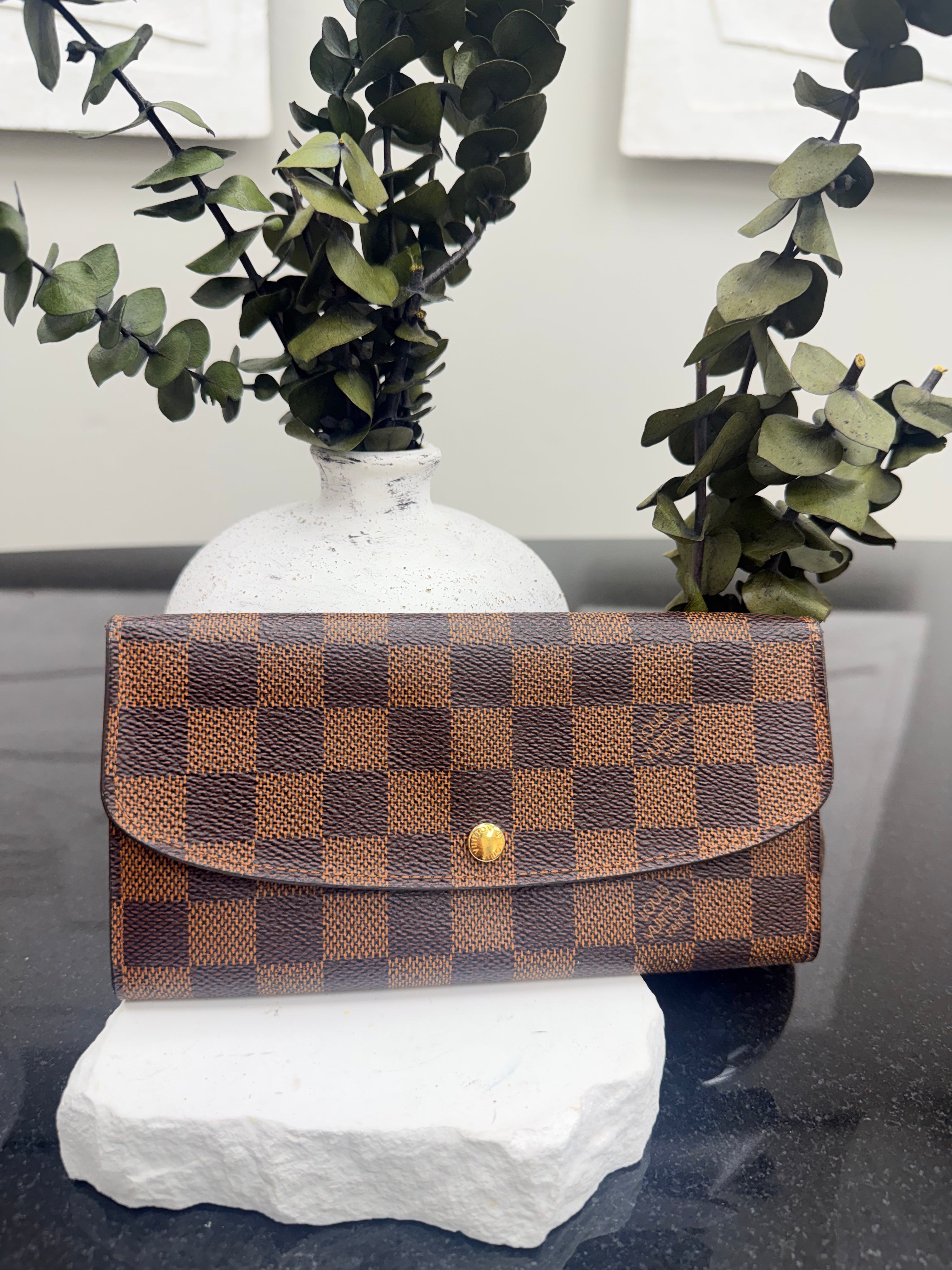 Louis Vuitton Damier Ebene Emilie Wallet