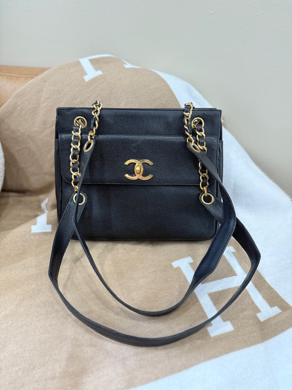 Chanel Black Caviar Tote