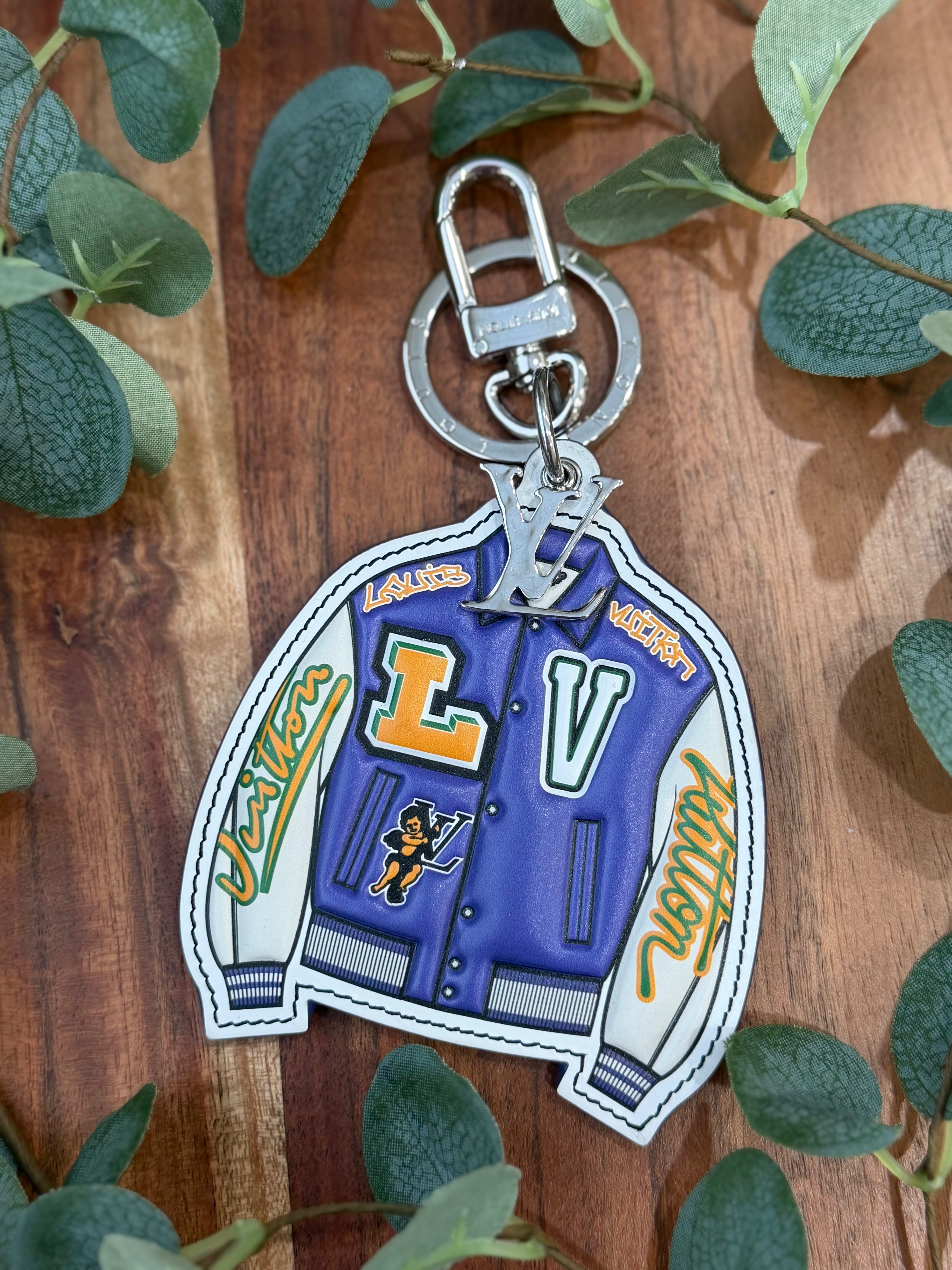 Louis Vuitton Calfskin LV Varsity Jacket Bag Charm