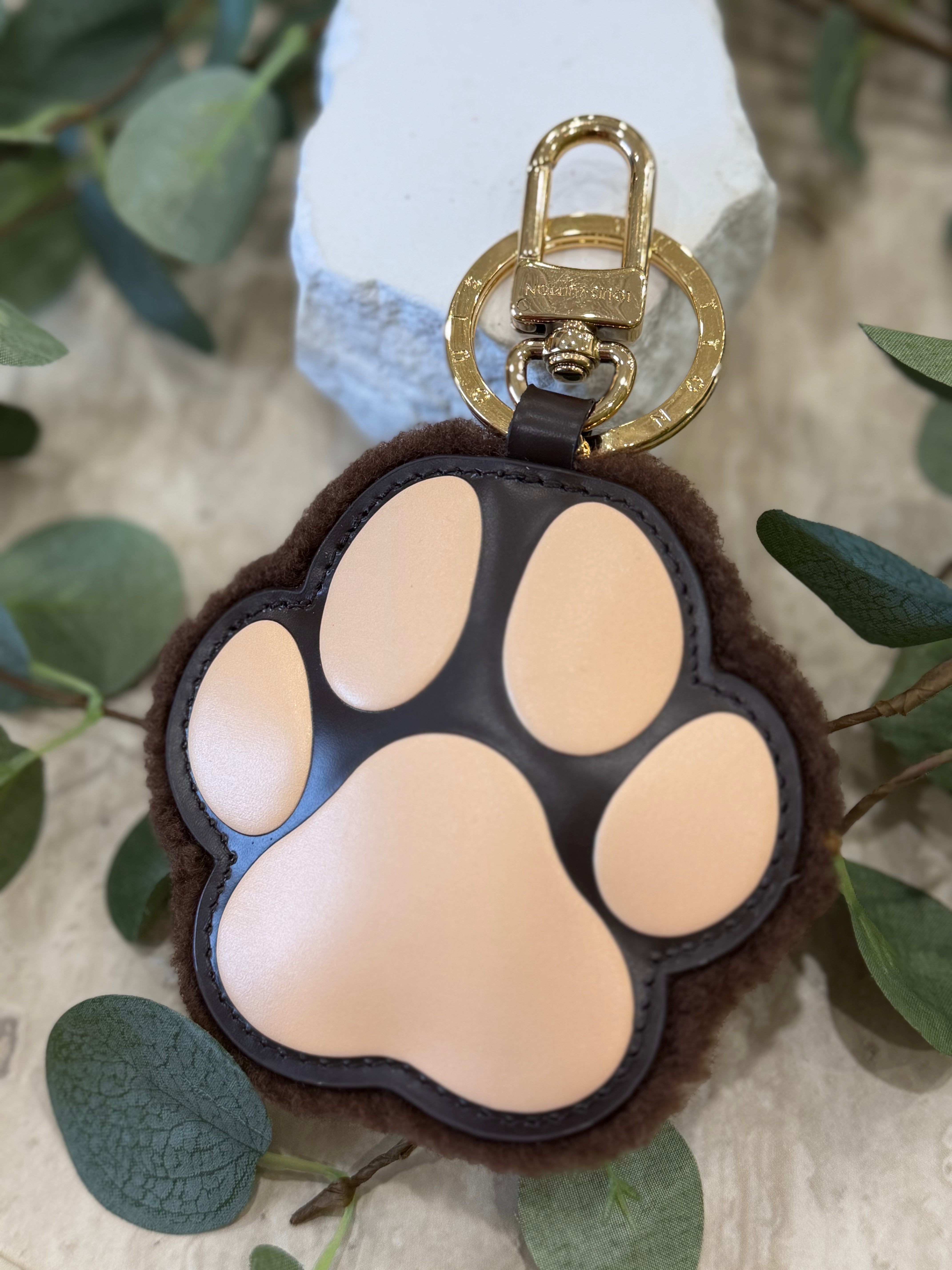 Louis Vuitton Shearling LV Paw Bag Charm
