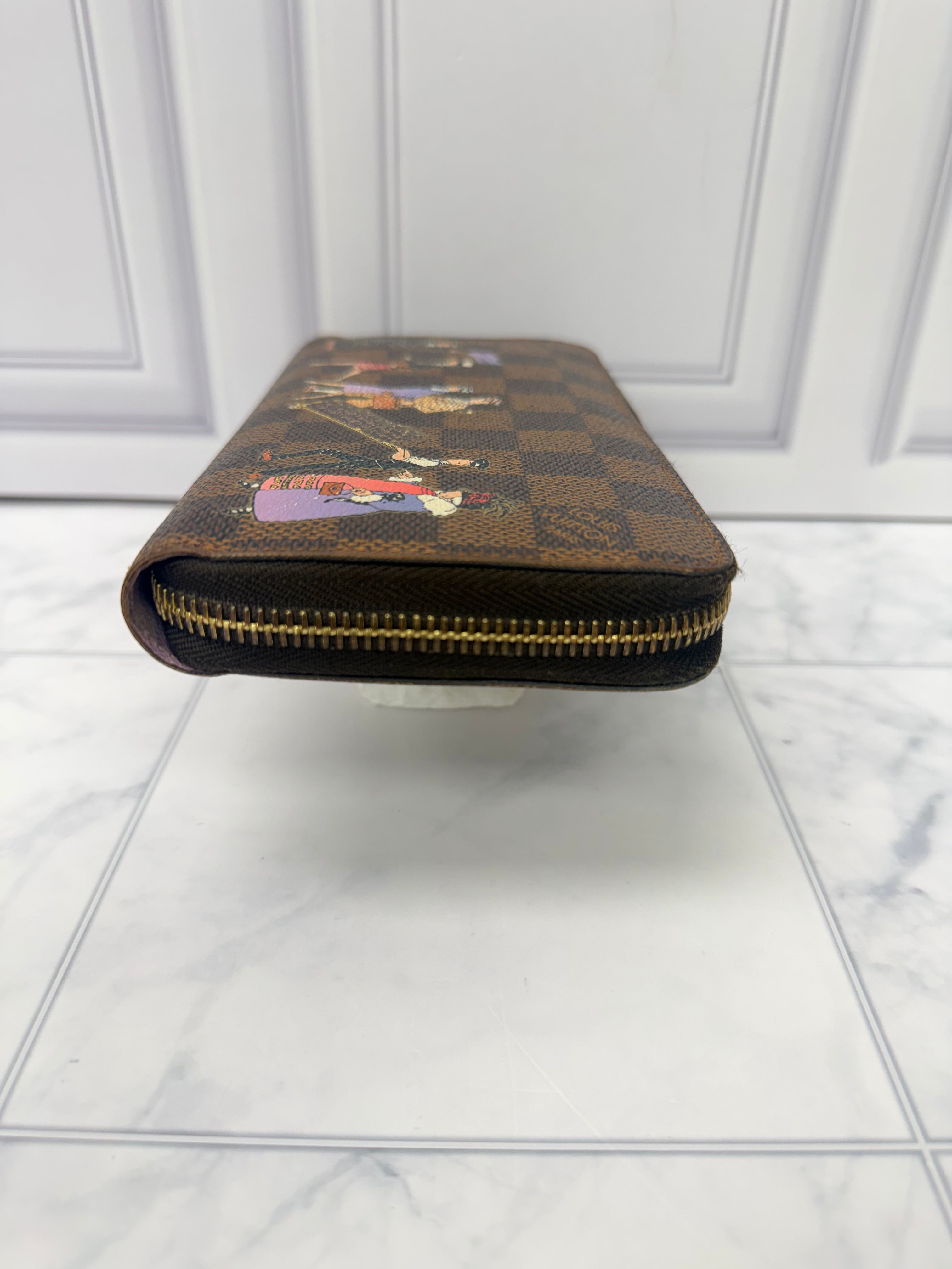 Louis Vuitton Damier Ebene Illustre Zippy Wallet