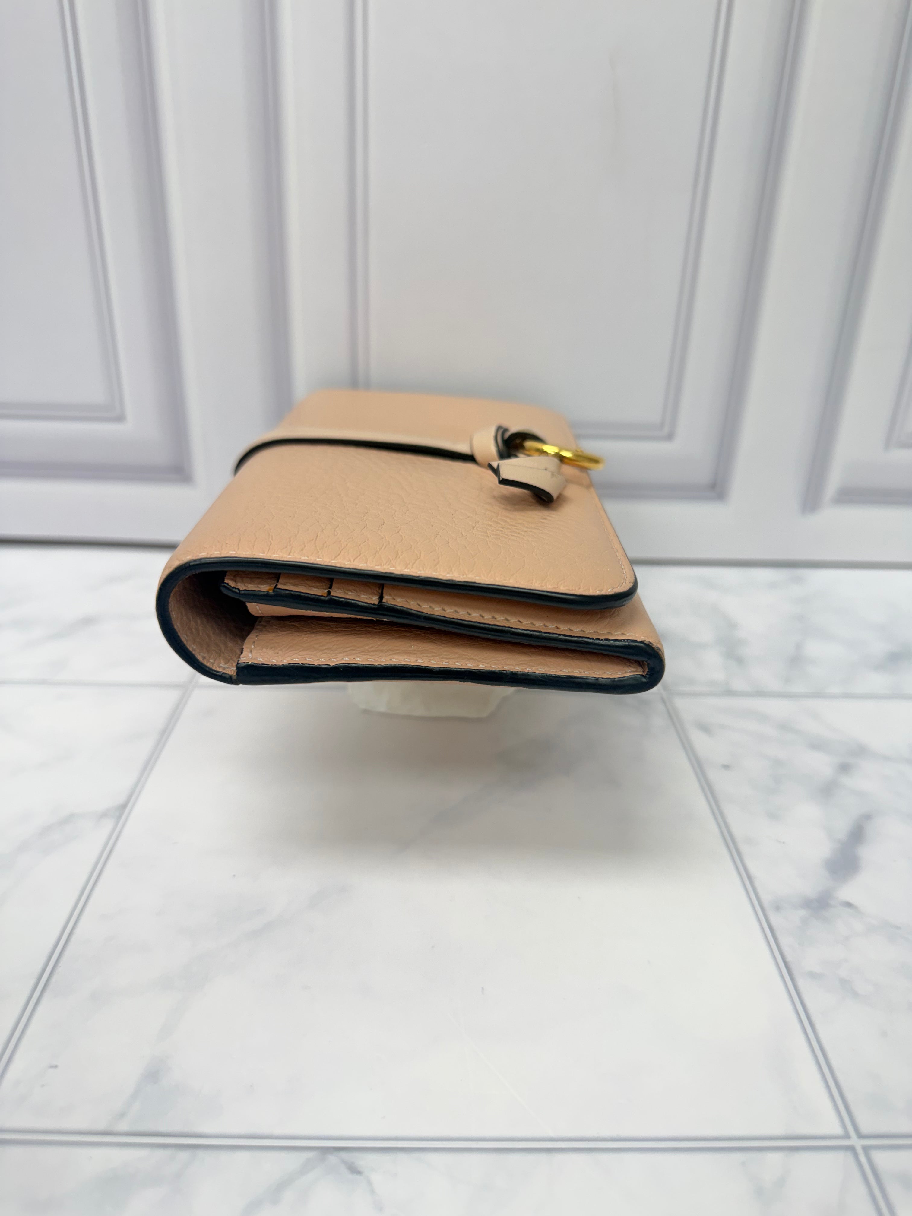 Chloe Pink Grained Leather Wallet