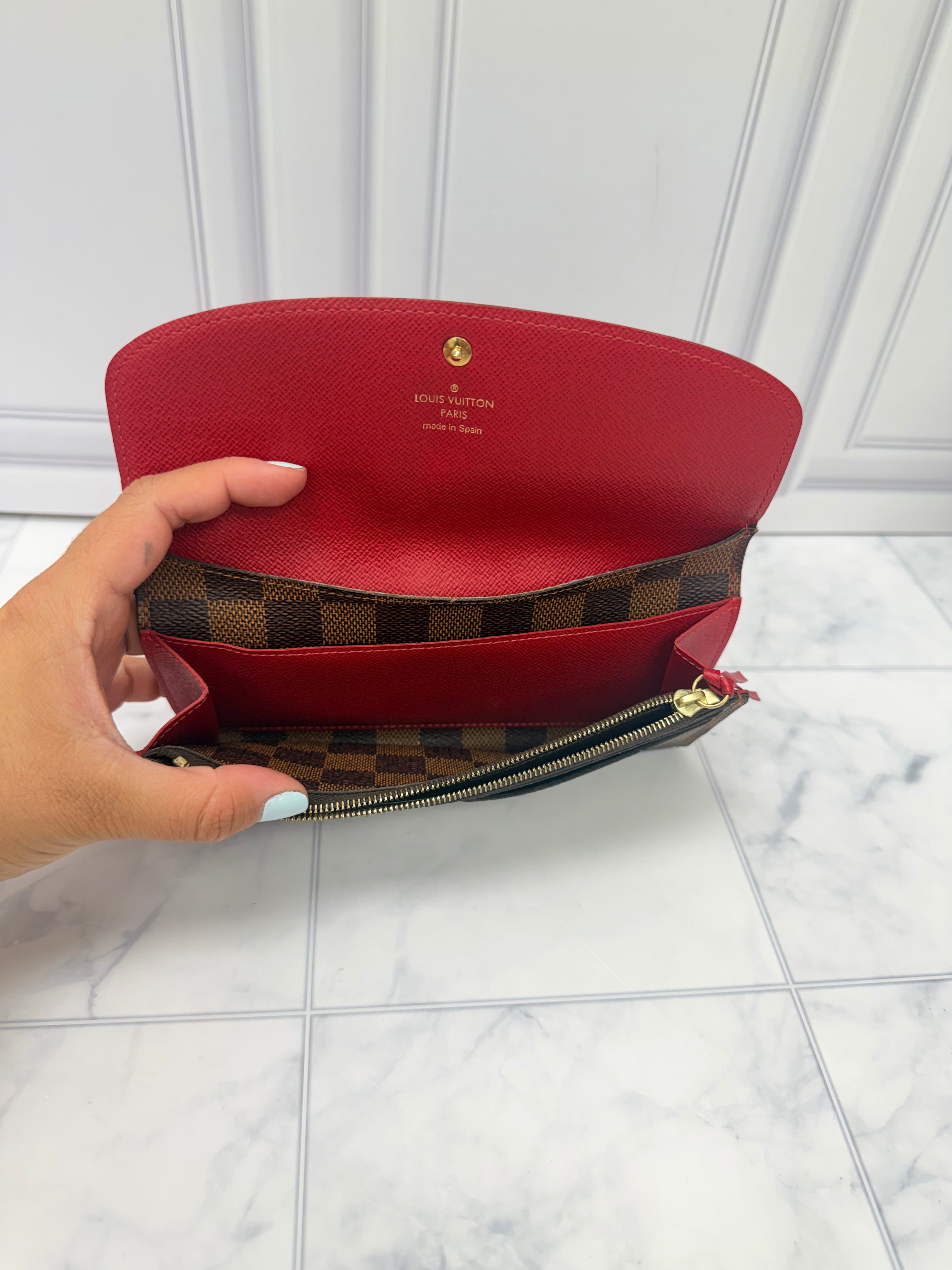 Louis Vuitton Damier Ebene Emilie Wallet