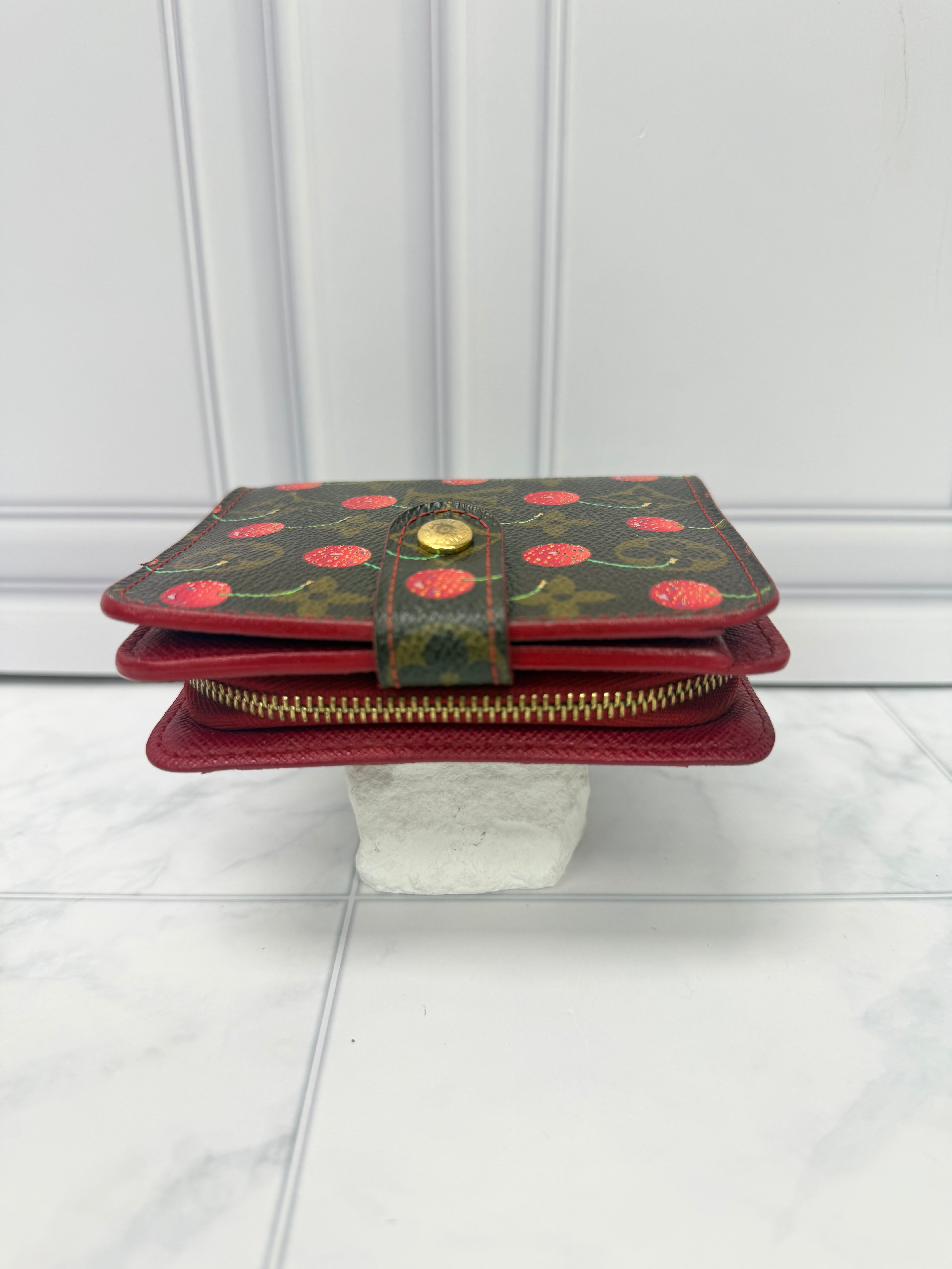 Louis Vuitton Monogram Cherry Compact Wallet