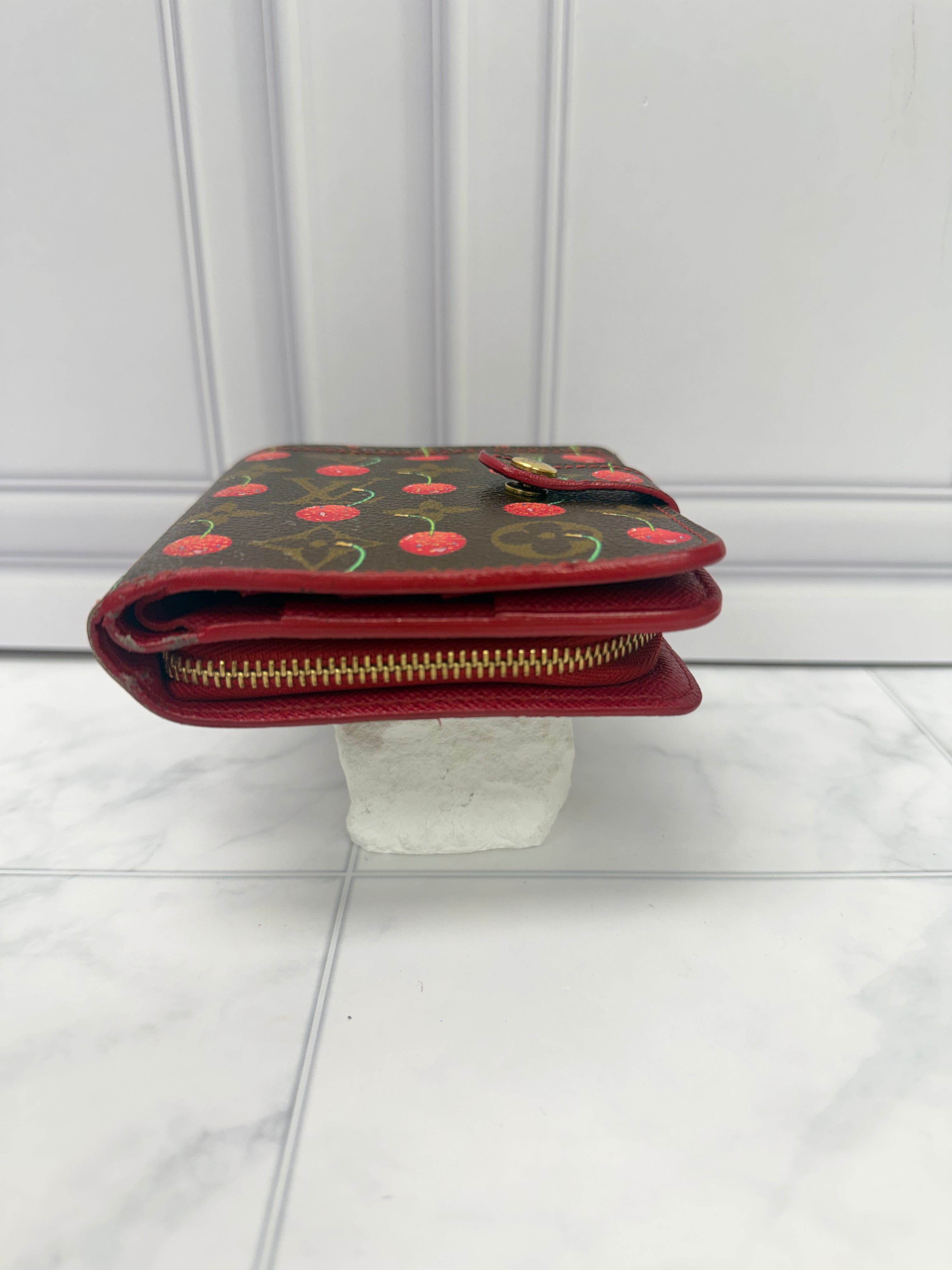 Louis Vuitton Monogram Cherry Compact Wallet