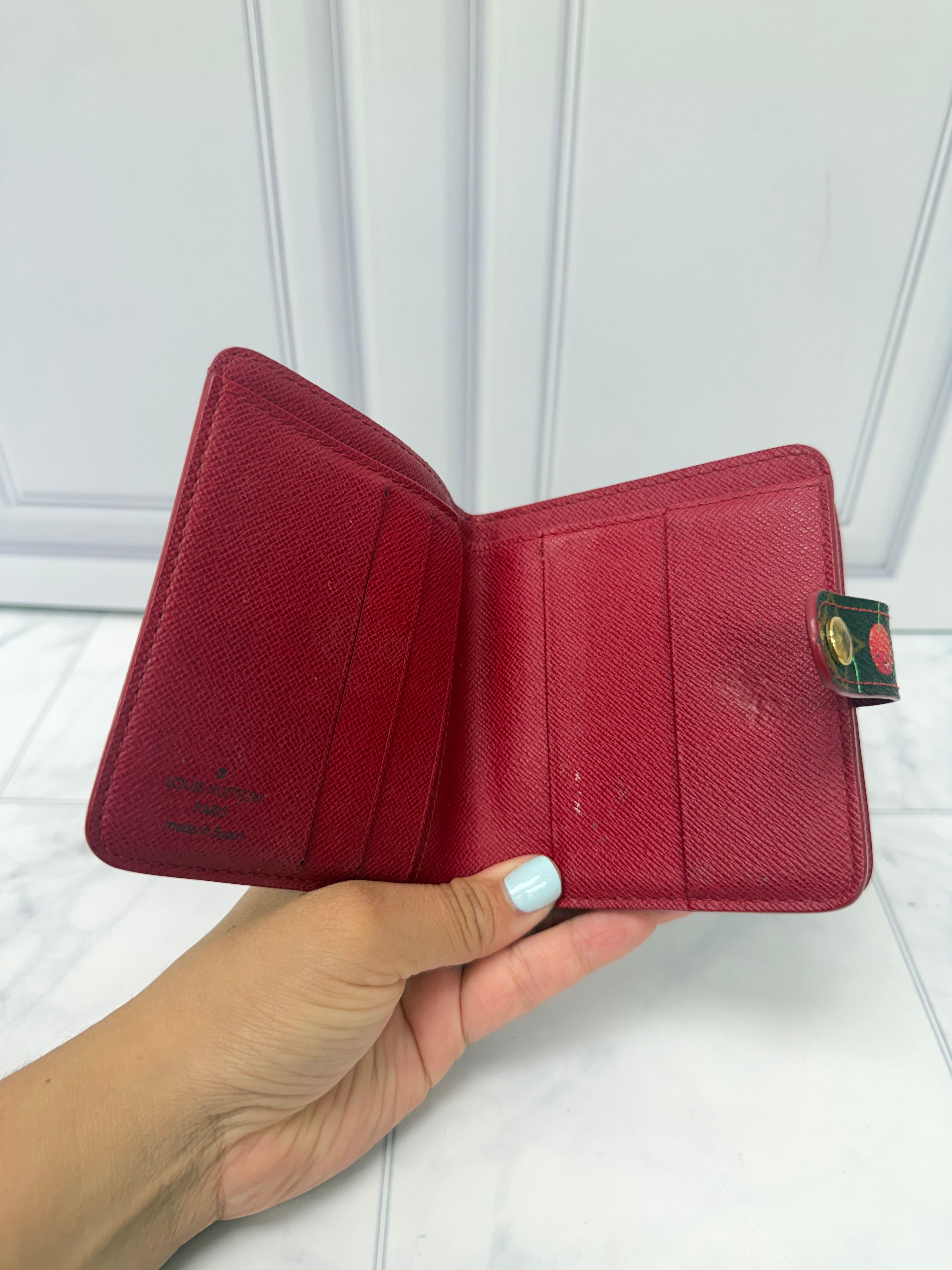 Louis Vuitton Monogram Cherry Compact Wallet