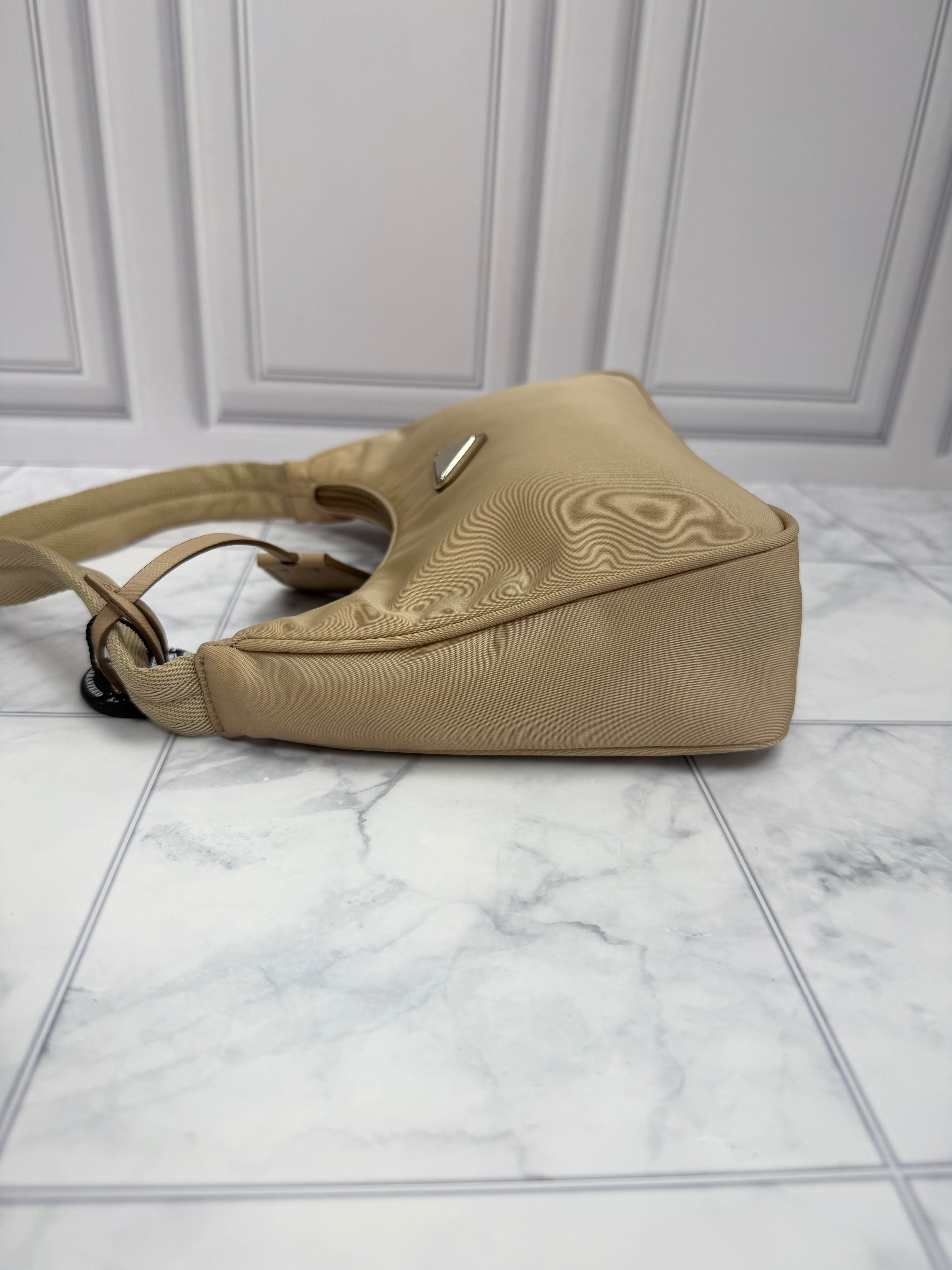 *DONS DROP* Prada Beige Nylon 2000 Mini Deserto Shoulder Bag